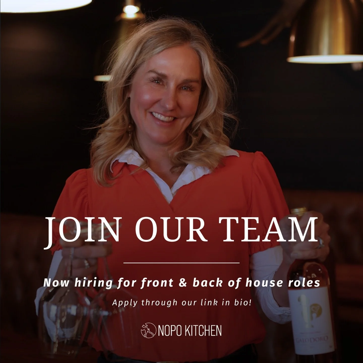 Join our all-female team at NOPO!!!

We&rsquo;re building out our crew and looking to fill a mix of roles - from kitchen to service support &amp; busgirls! 

We&rsquo;re proud to be a female-led team and love creating a space that feels welcoming, su