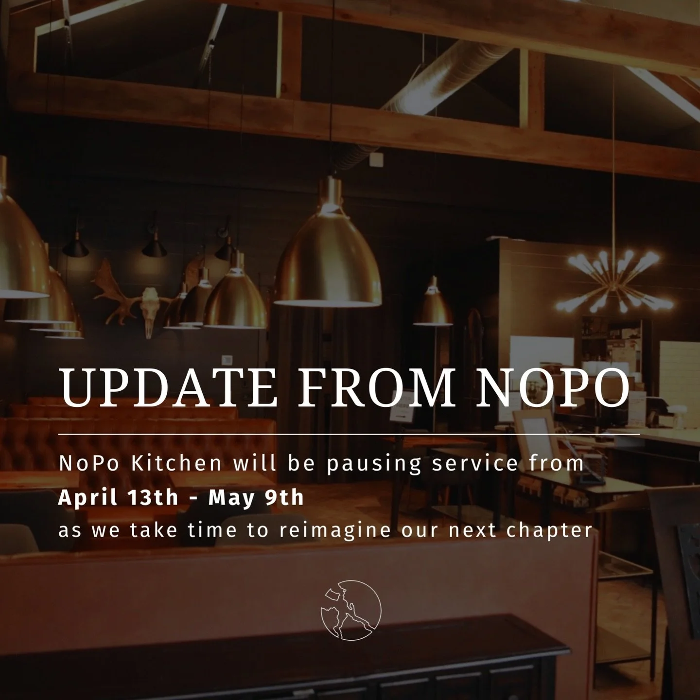 After 10 incredibly meaningful and educational years, we&rsquo;ve made the decision to pause operations at NoPo Kitchen for 30 days, beginning Monday, April 13.

That means this week will be our final week of full kitchen service.

This isn&rsquo;t a