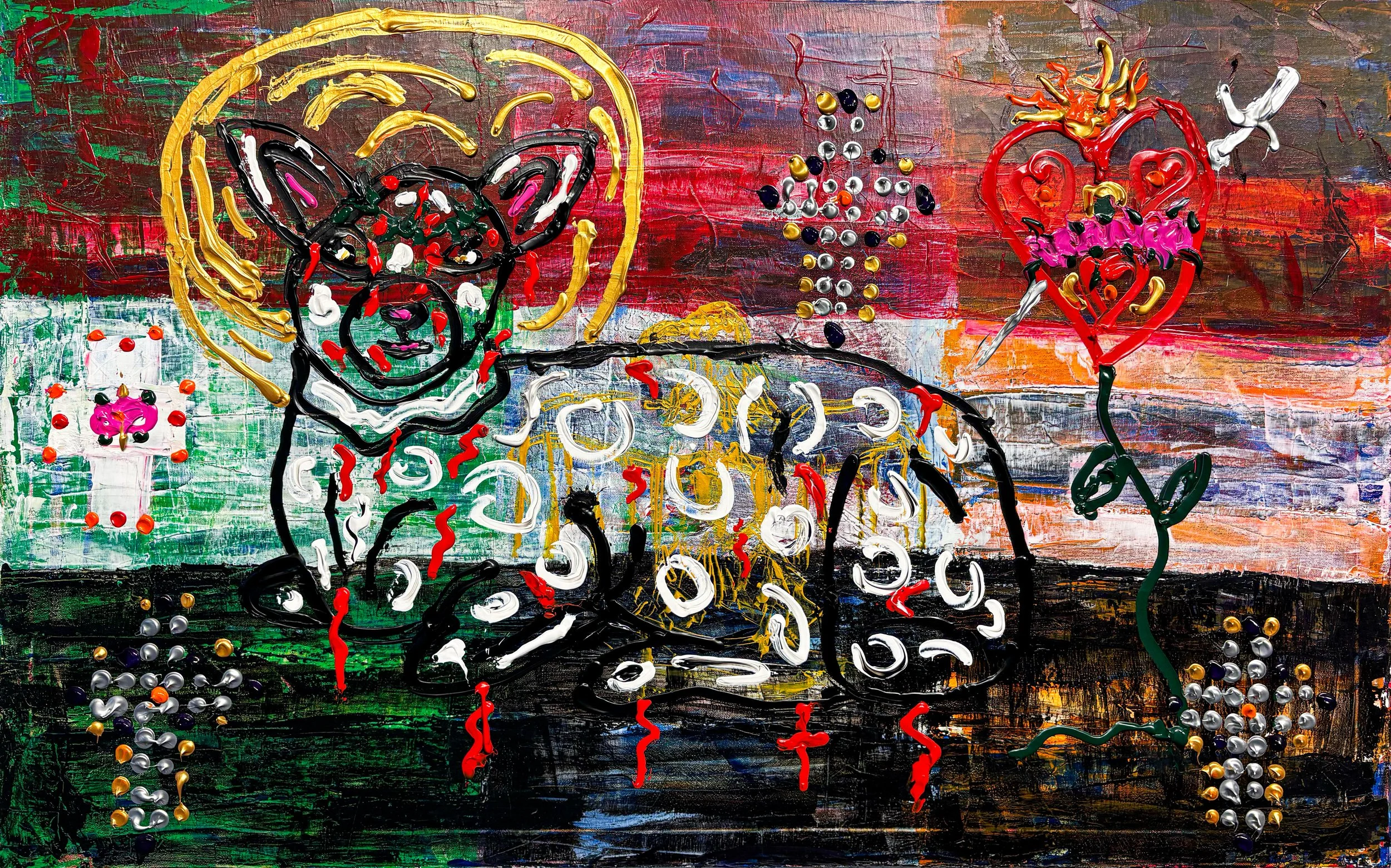 "No Nation May Stand Against Thee"
2025, 36 x 24 inches
Acrylic Painting on Canvas