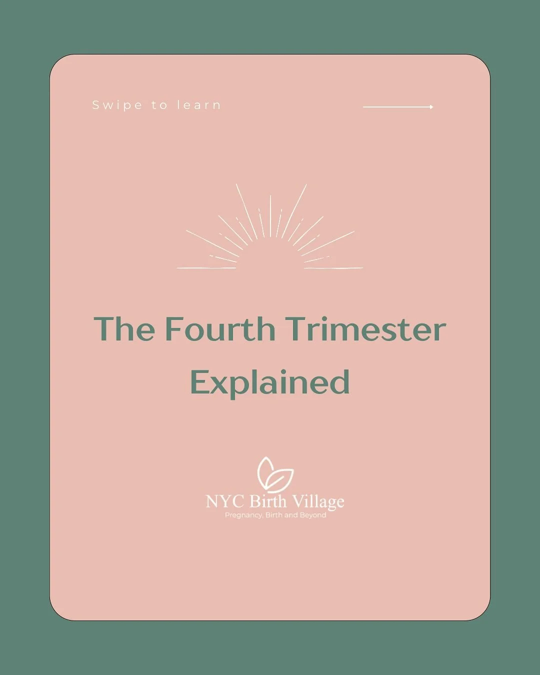 The fourth trimester is a time of deep transformation. 🤍✨

Our doulas provide emotional and hands-on support that helps new parents thrive during those first 12 weeks. 

#fourthtrimester #doulasupport #nycbirthvillage #restisbest #postpartumperiod #