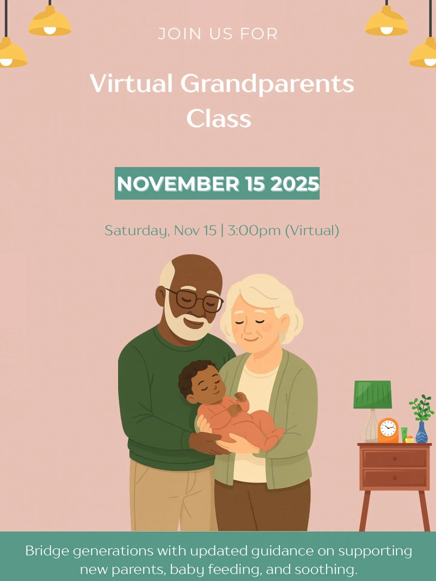 Grandparents hold a vital role in the village. 💌

Our Virtual Grandparents Class on Nov 15 brings families together with updated knowledge on feeding, soothing, boundaries, and establishes confidence in supporting new parents.

 #grandparentsclasses