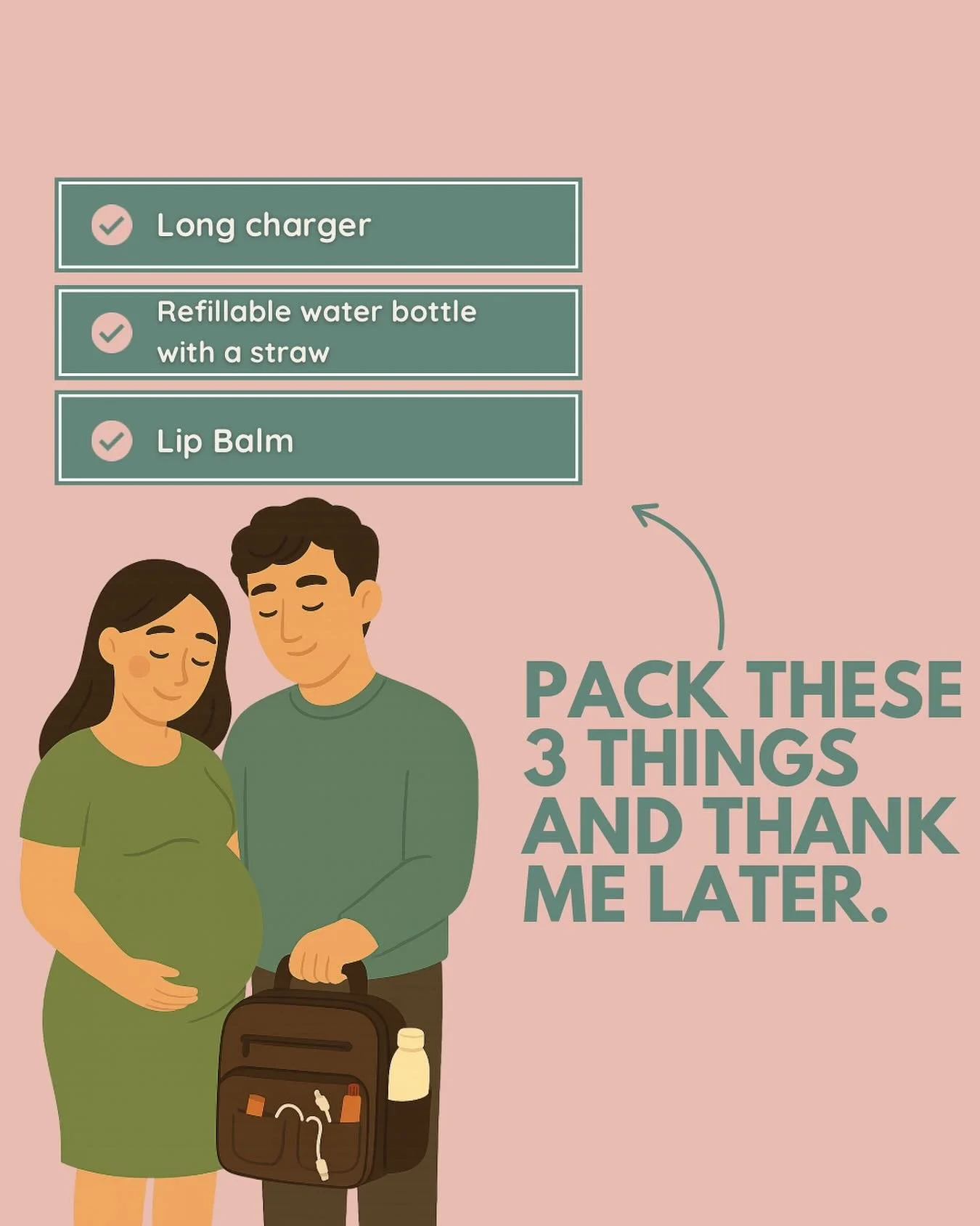 What&rsquo;s one thing YOU packed that helped the most? 

Comment below! ✨

 #hospitalbagchecklist #birthprep #doulatips #nycbirthvillage #whattopack #hospitalbag #dontforgetthese #doulas #doula #birthdoula #laboranddelivery #birth #labor