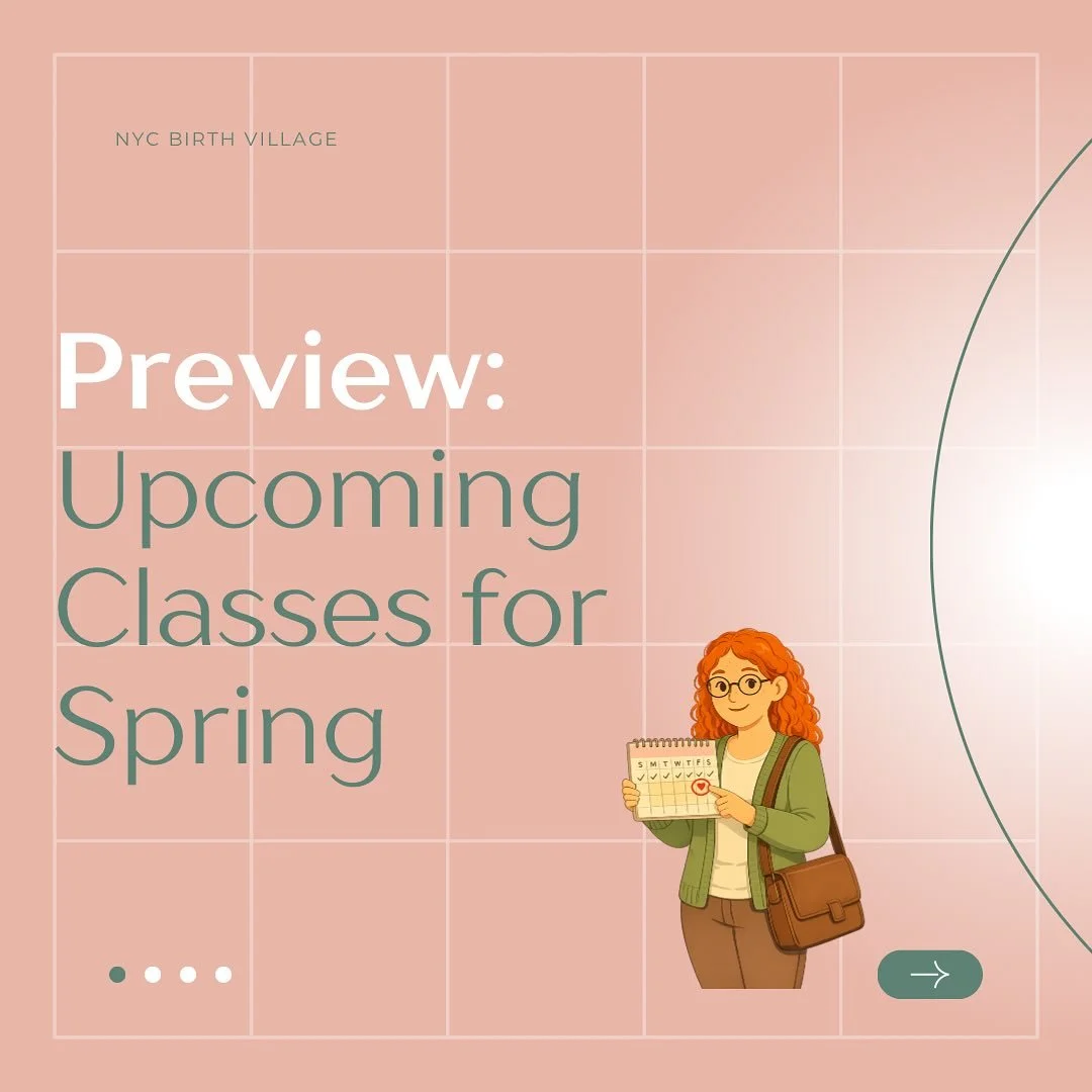 When you are expecting a new baby or grand baby, it&rsquo;s nice to get some up-to-date, evidence based information and learn all about the process of growing your family. ✨

At NYC Birth Village, we host classes to help empower expectant parents/car