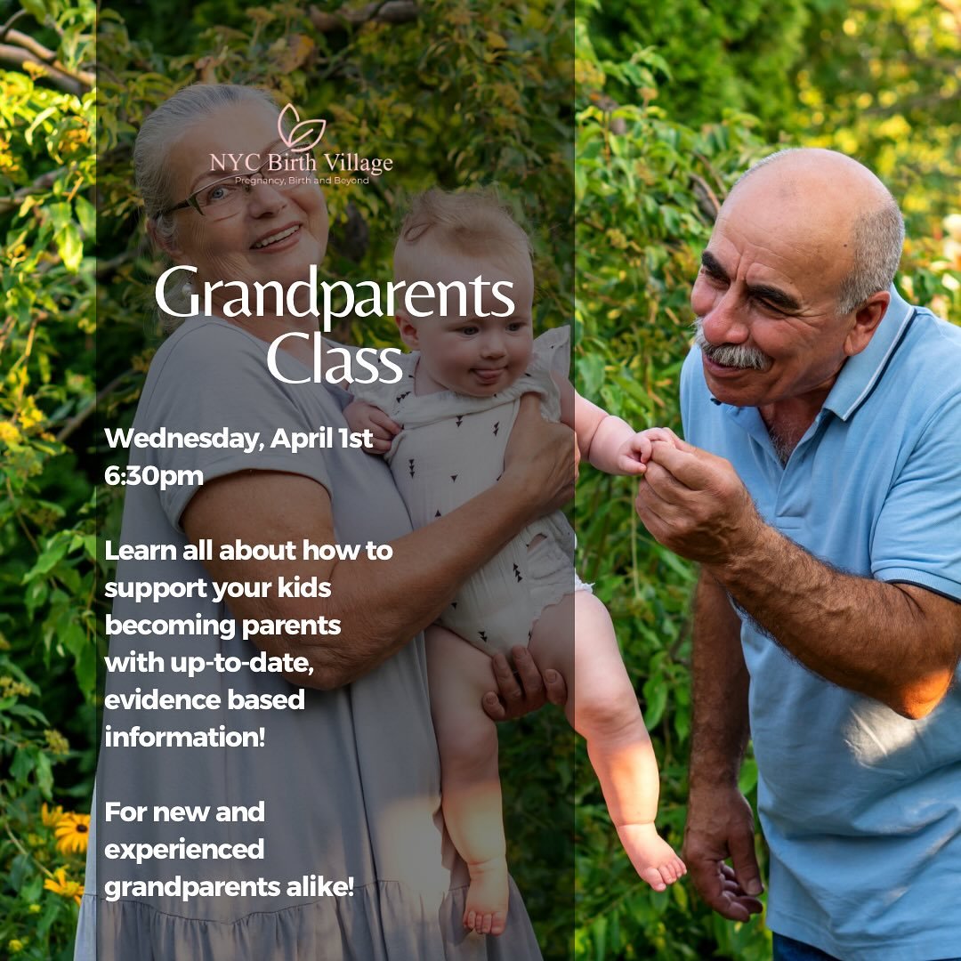 This class is designed to provide helpful strategies and information to expecting grandparents! ✨

Join us on Zoom to discuss how you can support your kids in this transition to parenthood. 

#grandparentsclass #grandparents #newgrandparents #nycbirt
