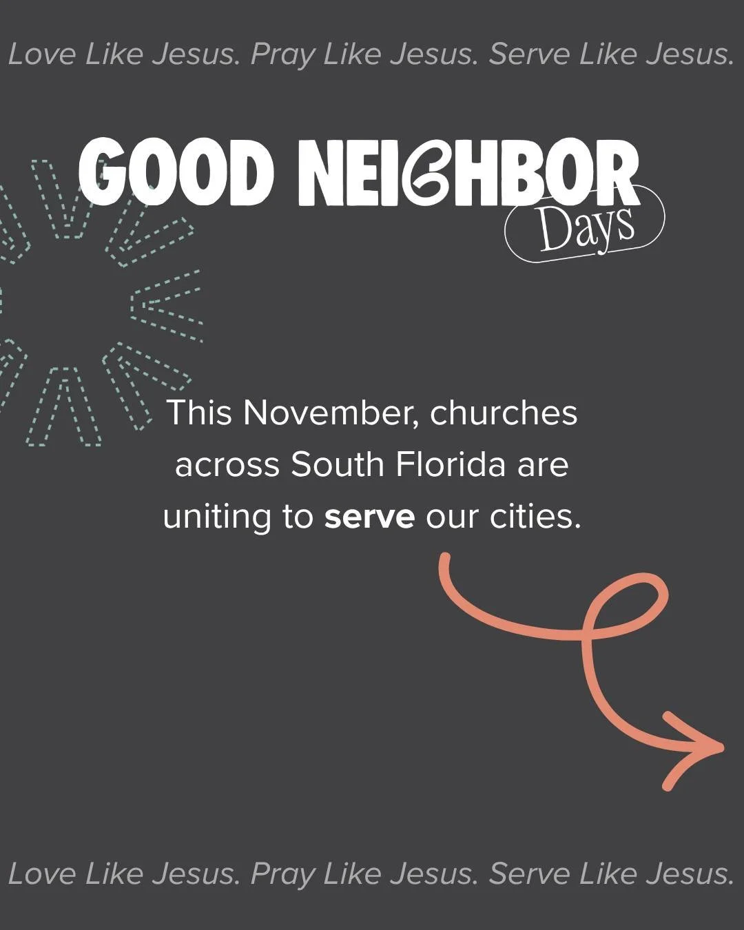🌟 Good Neighbor Days is here! 🌟

We&rsquo;re stepping out to love our community in a real, tangible way&mdash;serving at Cooper City High School and distributing Thanksgiving baskets with A Place in Time Ministries 🧡

Whether it&rsquo;s laying mul