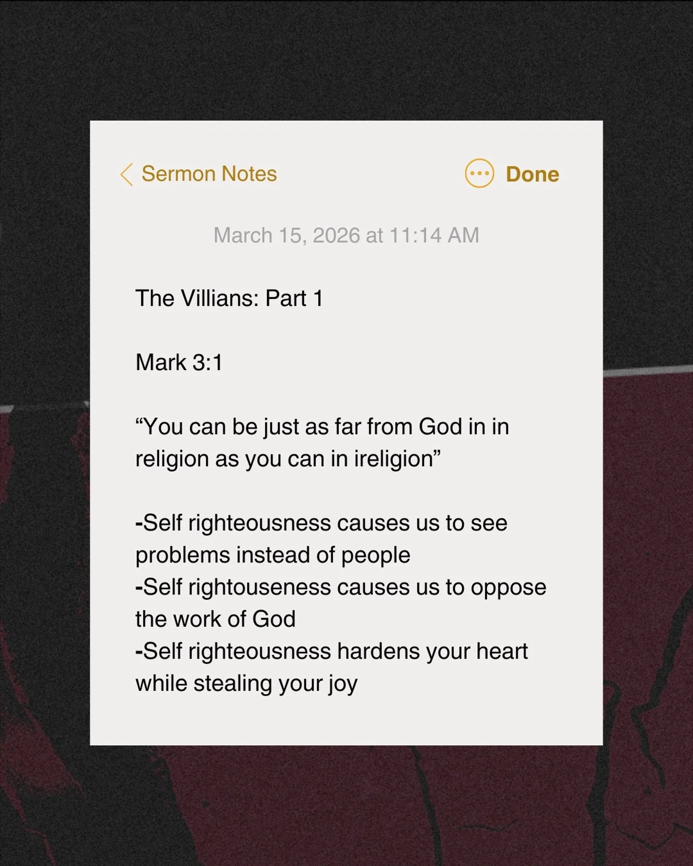 Yesterday we kicked off The Villains- Part 1
A look at the pride, fear, and power struggles that led Jesus to the cross. 
But the story doesn&rsquo;t end there. 
This Easter we celebrate The Hero- where what looked like defeat became the greatest vic