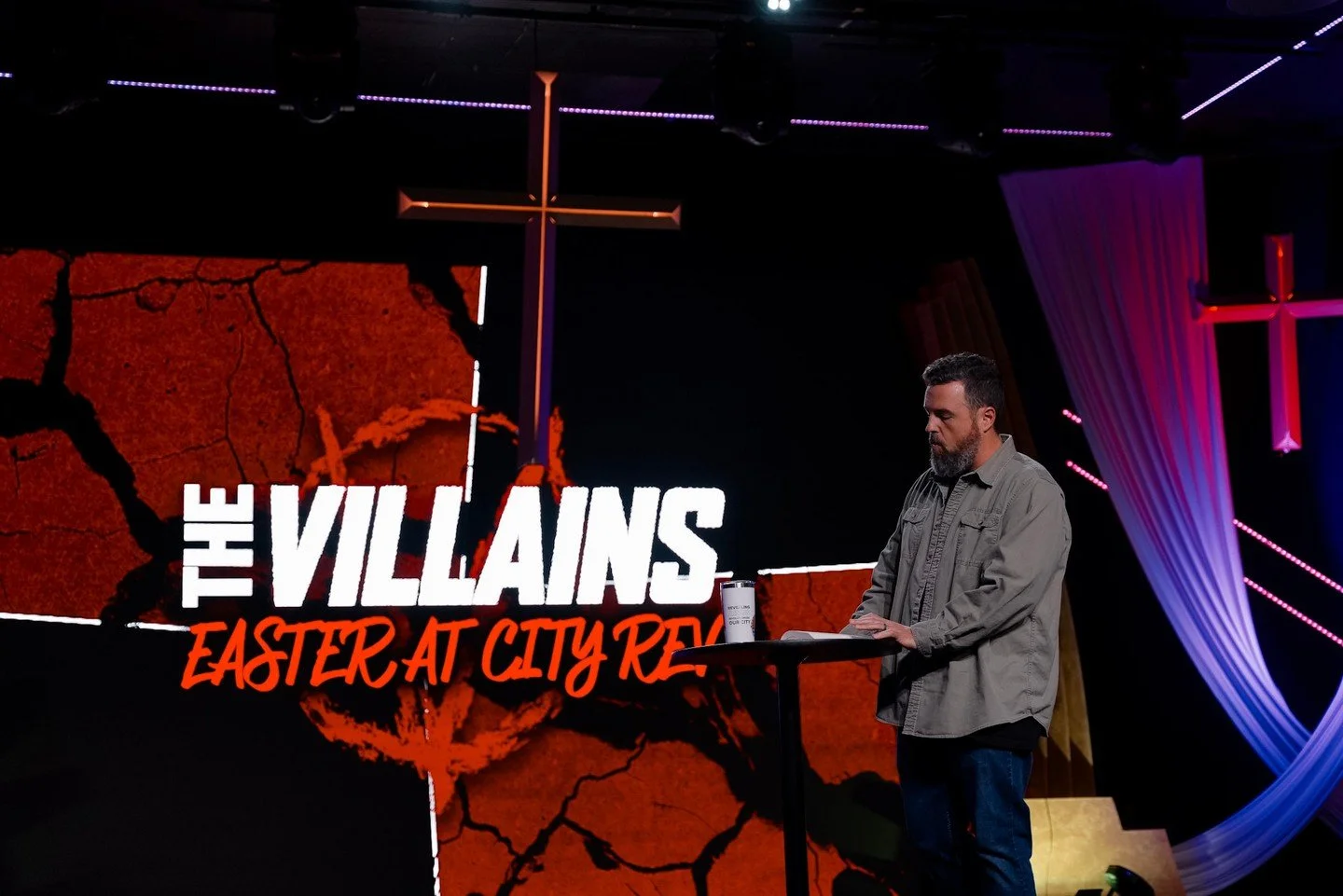 We&rsquo;re continuing our Easter series, The Villains, this morning &mdash; and we&rsquo;d love for you to join us.

West Pines Campus- 9 AM, 10:45 AM, 12:30 PM
Cooper City- 11 AM