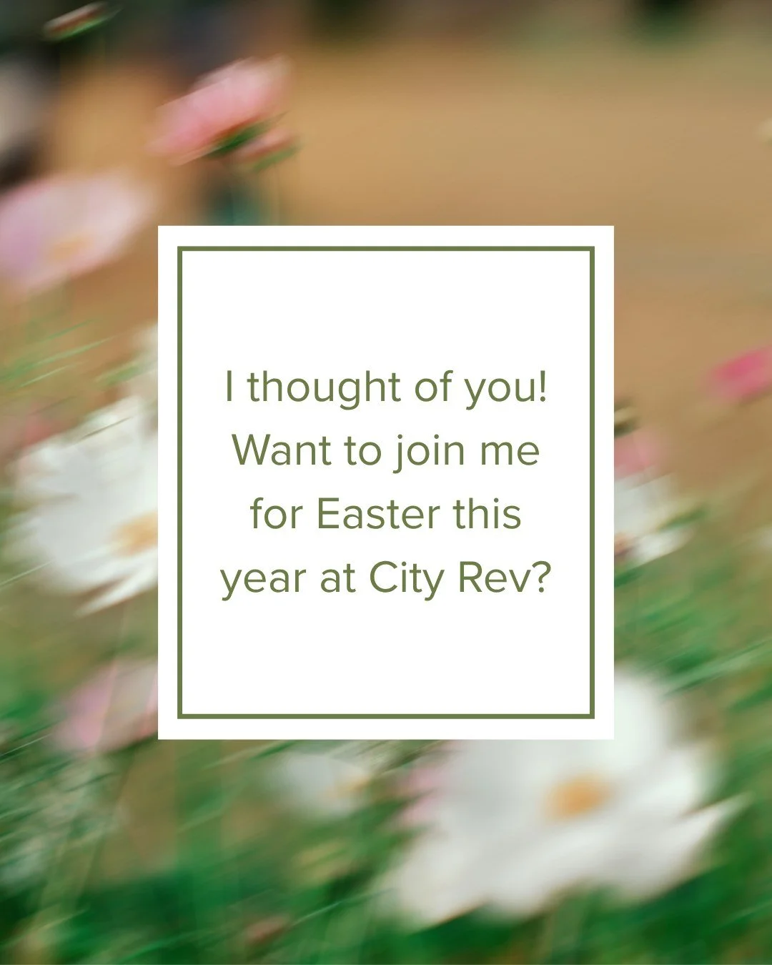 Sharing an invite could change someone&rsquo;s Easter. Swipe for simple ways to invite someone this week. 🤍