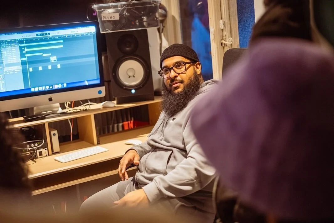 BTS from week 2 at my project &lsquo;Co-Lab&rsquo;, and we got busy in the live room and studio🎤🔥
