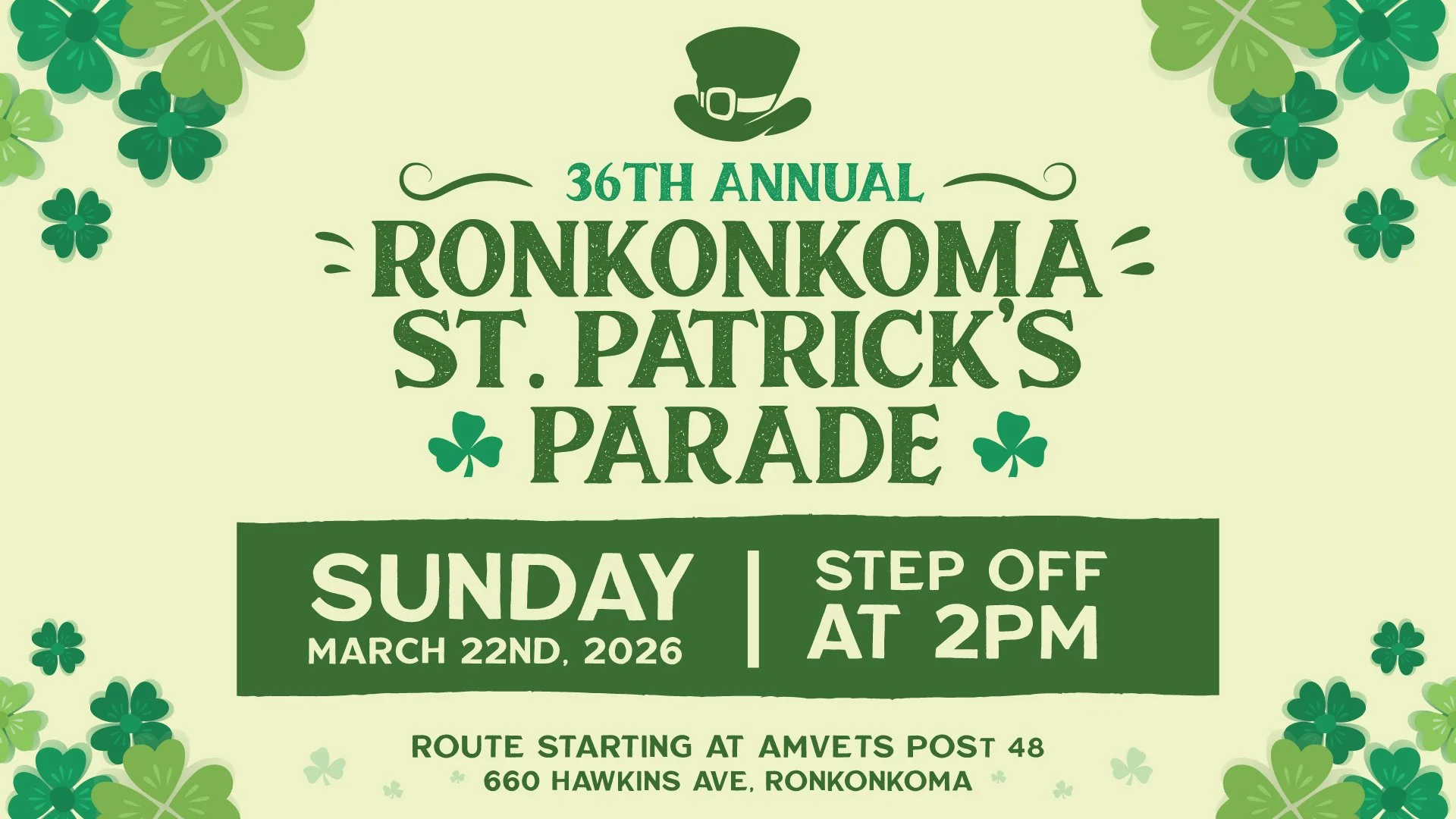 The 36th Annual Ronkonkoma St. Patrick’s Parade 