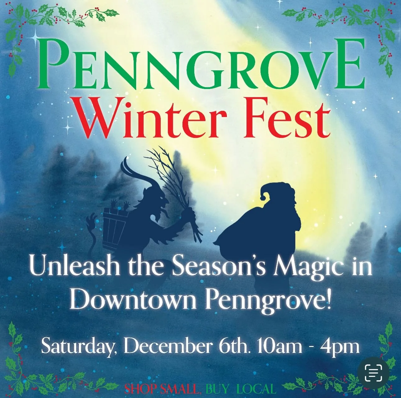 ✨ Krampusnacht Tonight &mdash; Winterfest Tomorrow! ✨
 
Penngrove is kicking off the season with Krampusnacht, a nod to old-world folklore and a playful reminder to stay on your best behavior.
 
This magical night is the prelude to Winterfest, which 