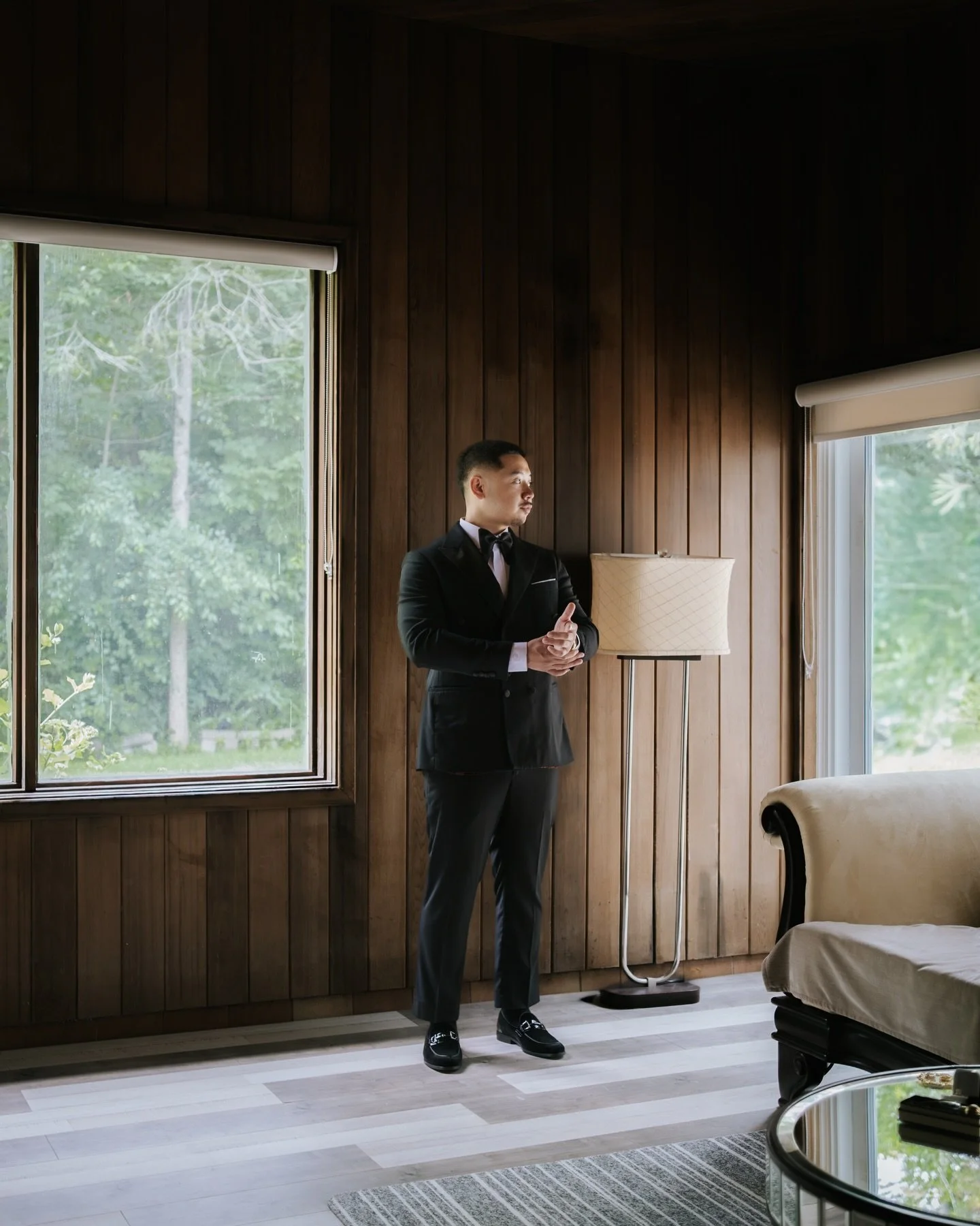 A wedding day moves in two rhythms.

One unfolds in the open. The other, in quieter rooms.

A jacket buttoned. A glance exchanged. A breath held just a second longer.

Albert&rsquo;s story lived there&mdash;grounded, present, surrounded by his people