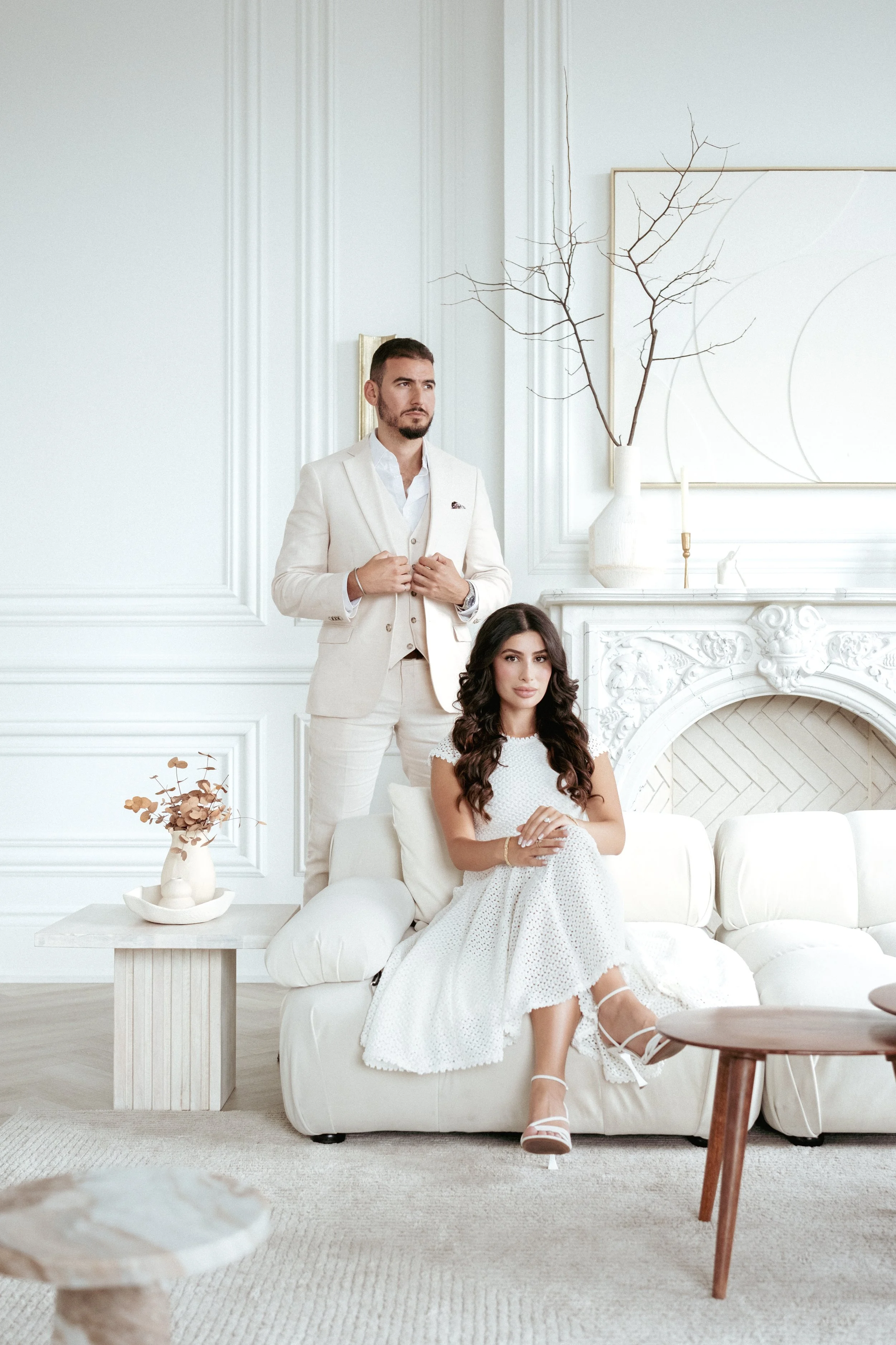 Habibe & Jihad’s Timeless Engagement Session at Mintroom Studios