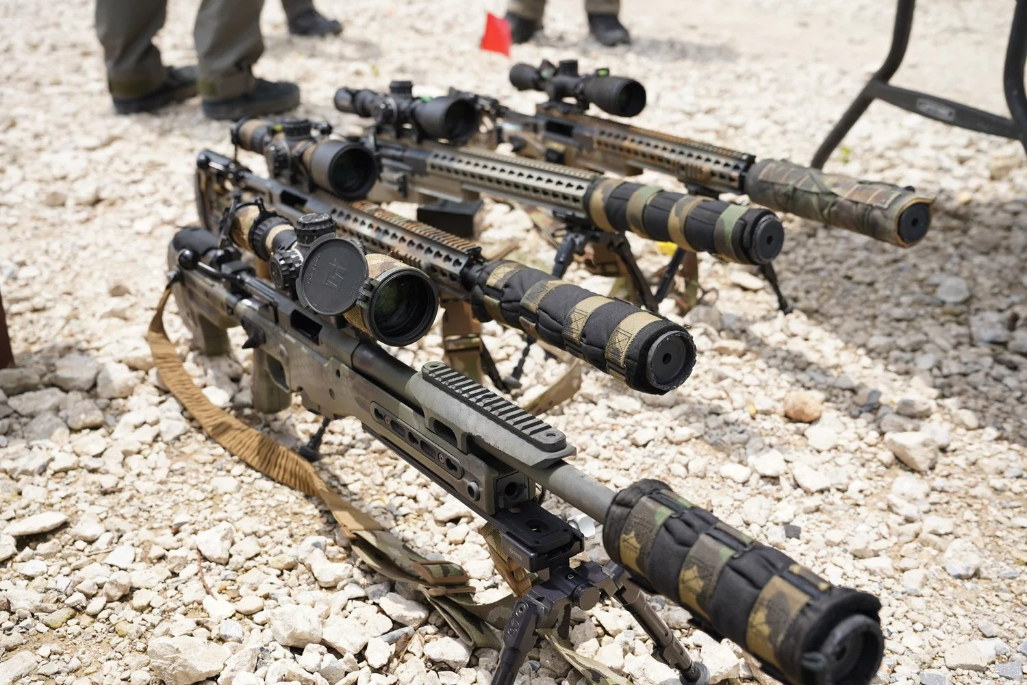 Frisco SWAT precision rifles staged on the rifle bay