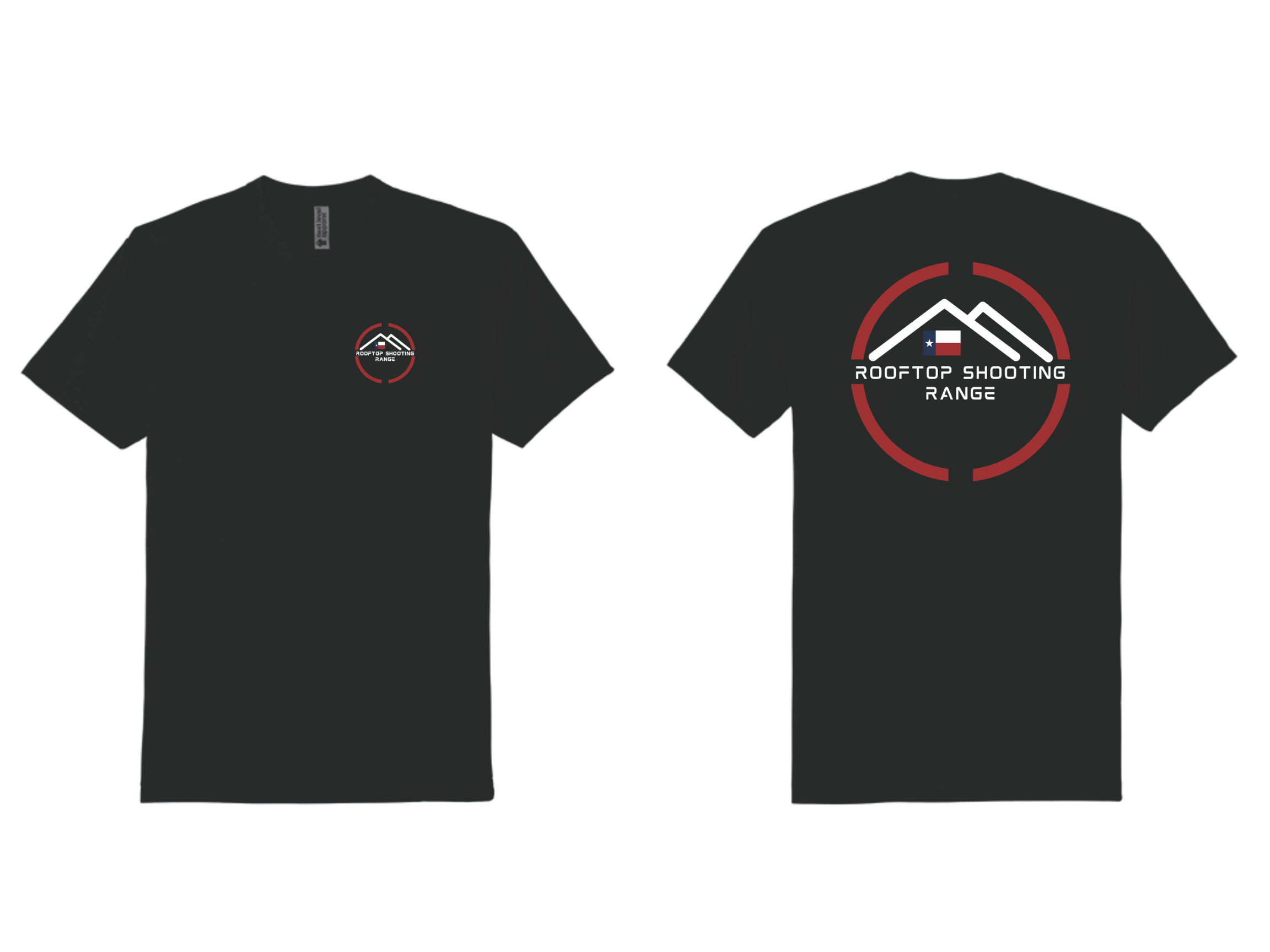 Rooftop Shooting Range “OG Logo” Black T-Shirt – Next Level NL6210