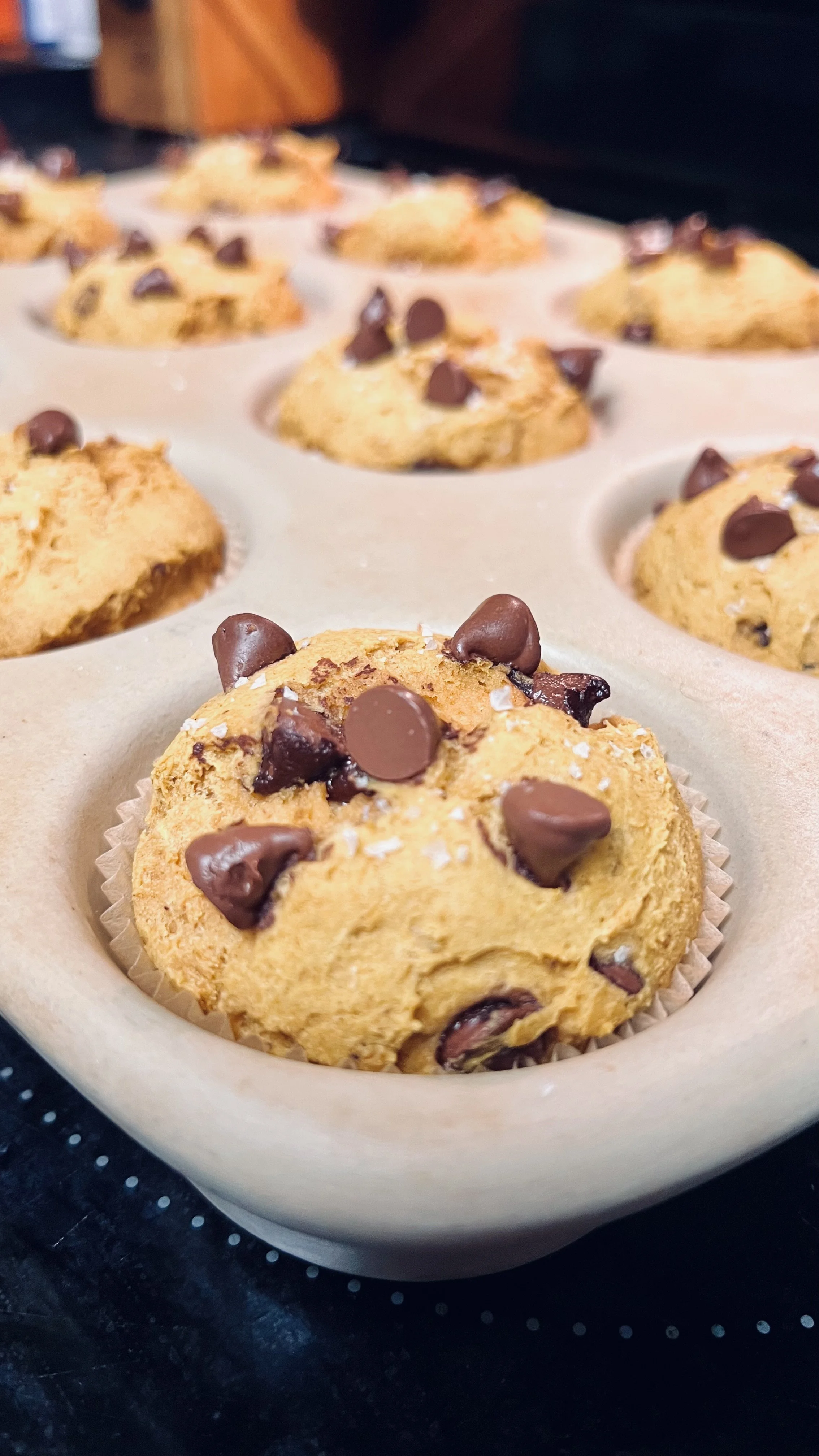 Gluten Free Pumpkin Chocolate Chip Muffins