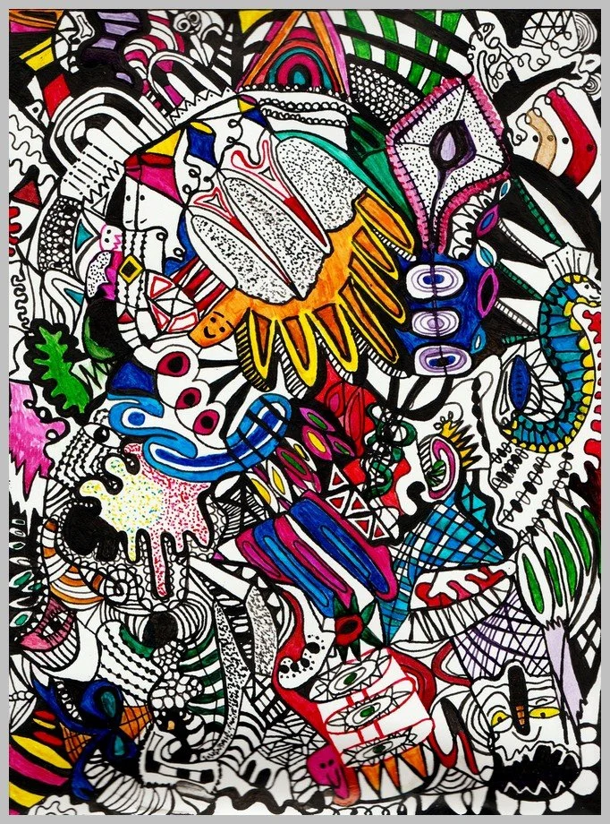 Pathways
India inks on paper. 2025
11” tall x 8.5” wide