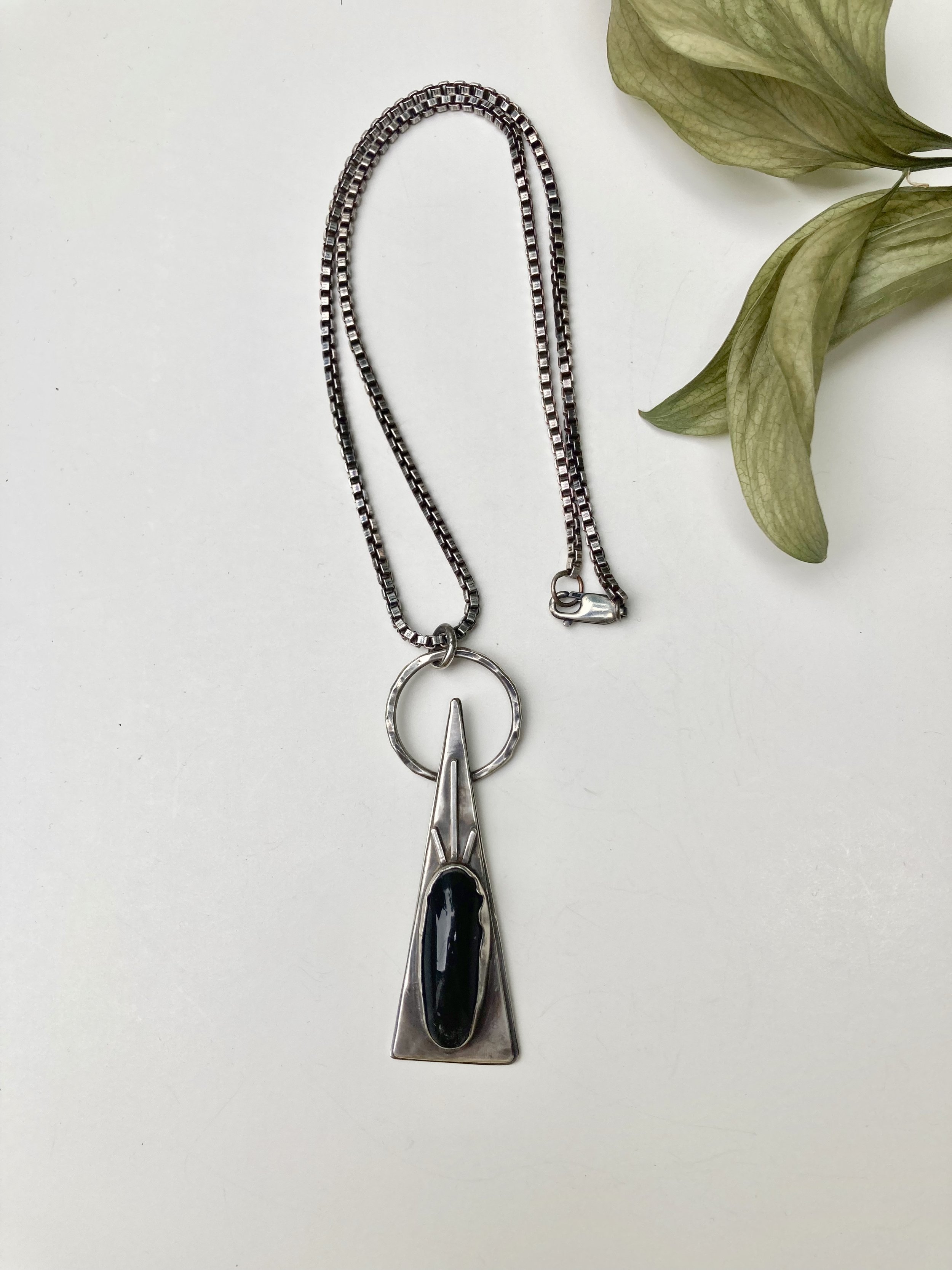 Shining Omen Obsidian Necklace