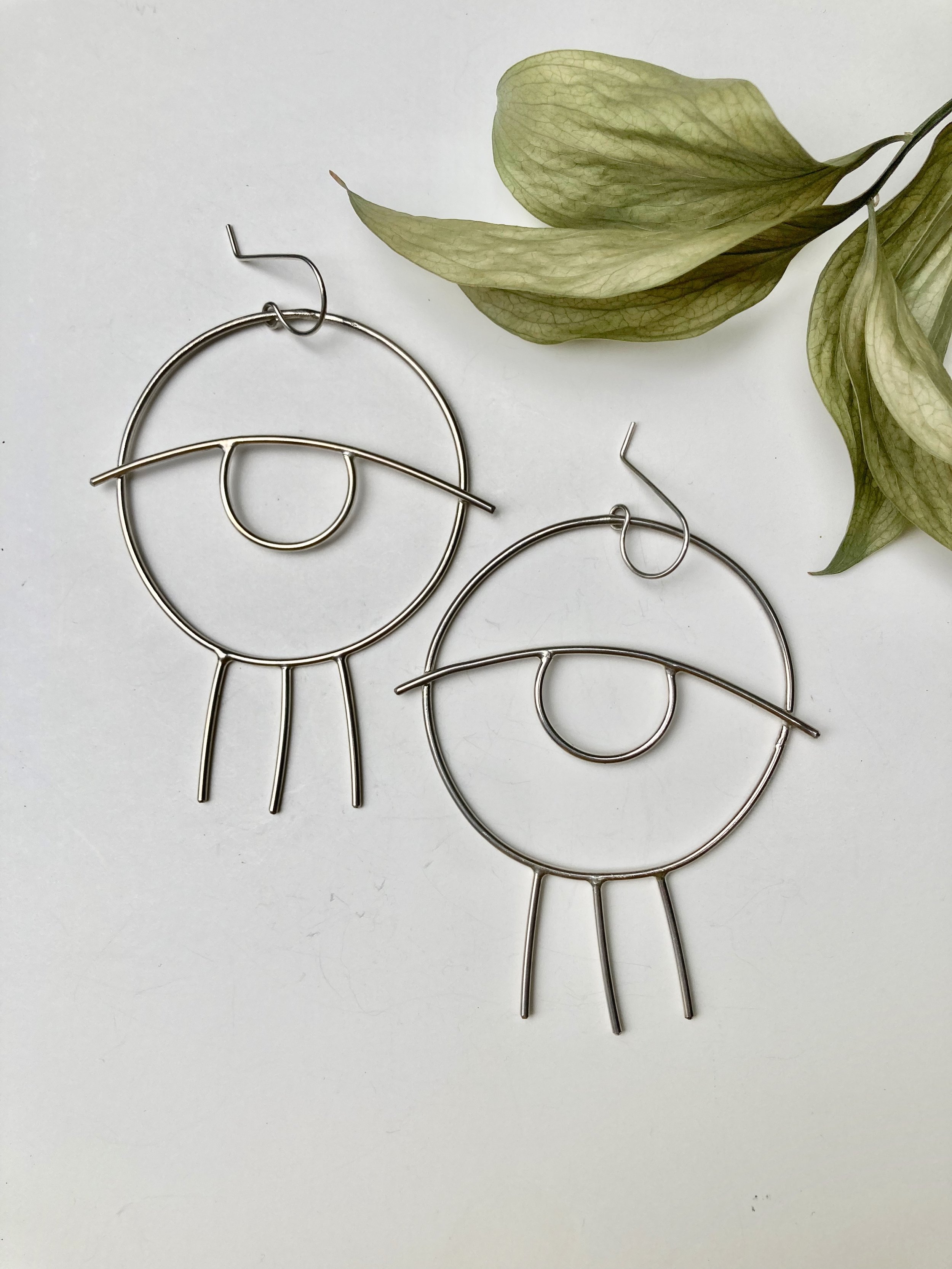 Evil Eye Sterling Silver Earrings