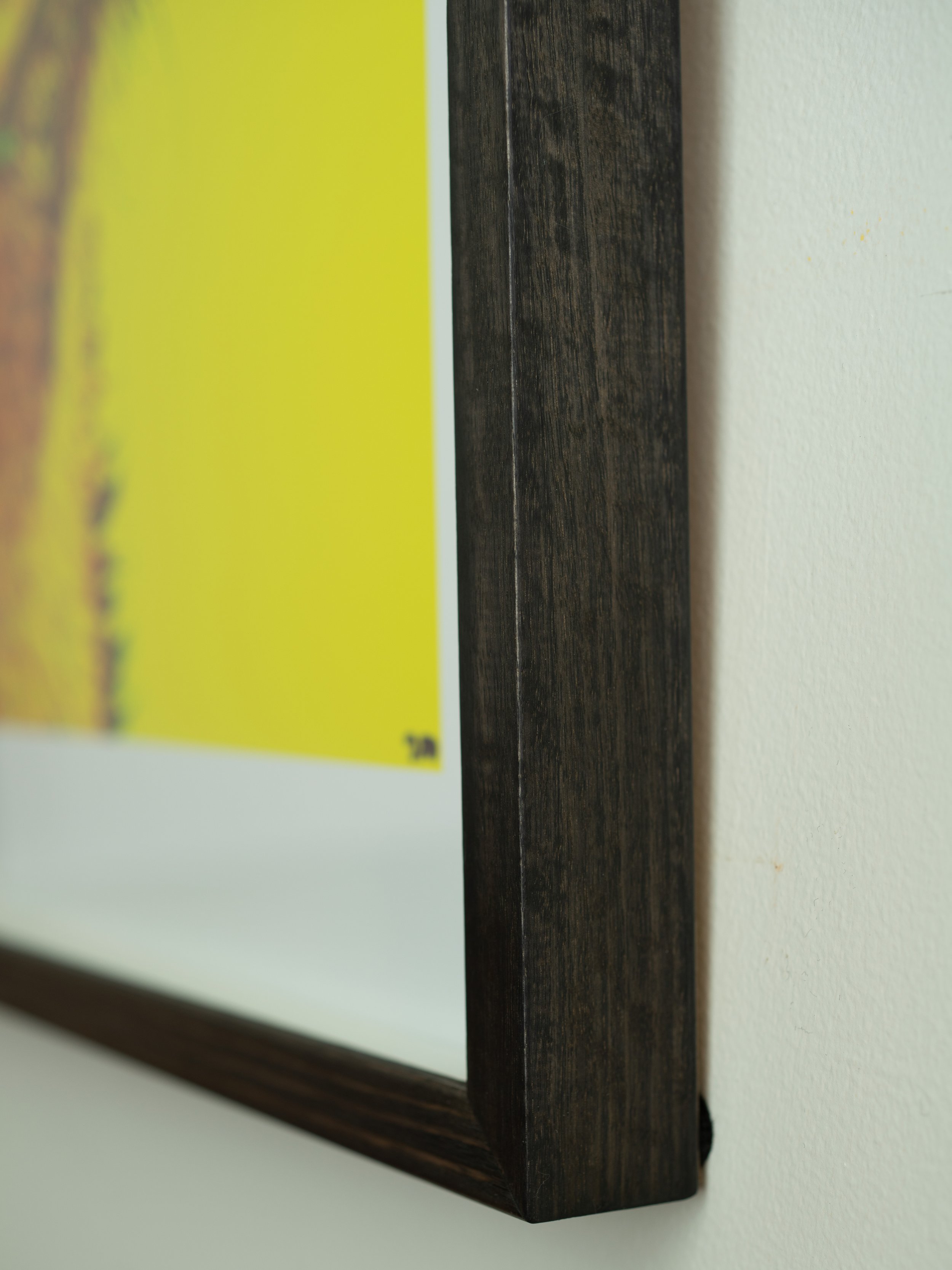 Ebonized Tasmanian Oak Box Frame with D-Ring/Wire Hanging System