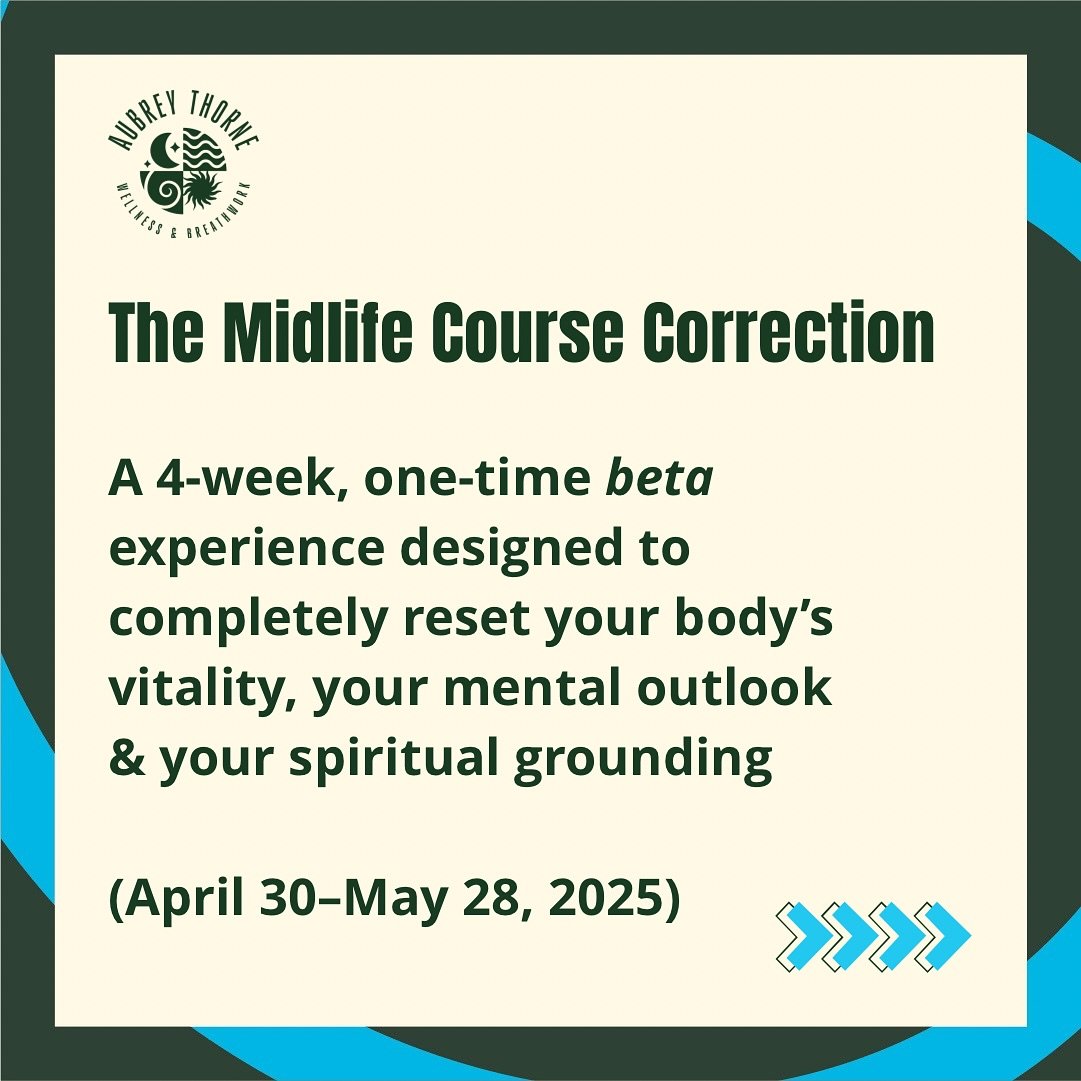 After 30 years in holistic healing, I created something I know midlife women deeply need.
(It&rsquo;s for anyone 35ish&ndash;75ish, midlife is the LONGEST part of adult life! If we&rsquo;re lucky.)

Starting April 30th, I&rsquo;m guiding a small grou