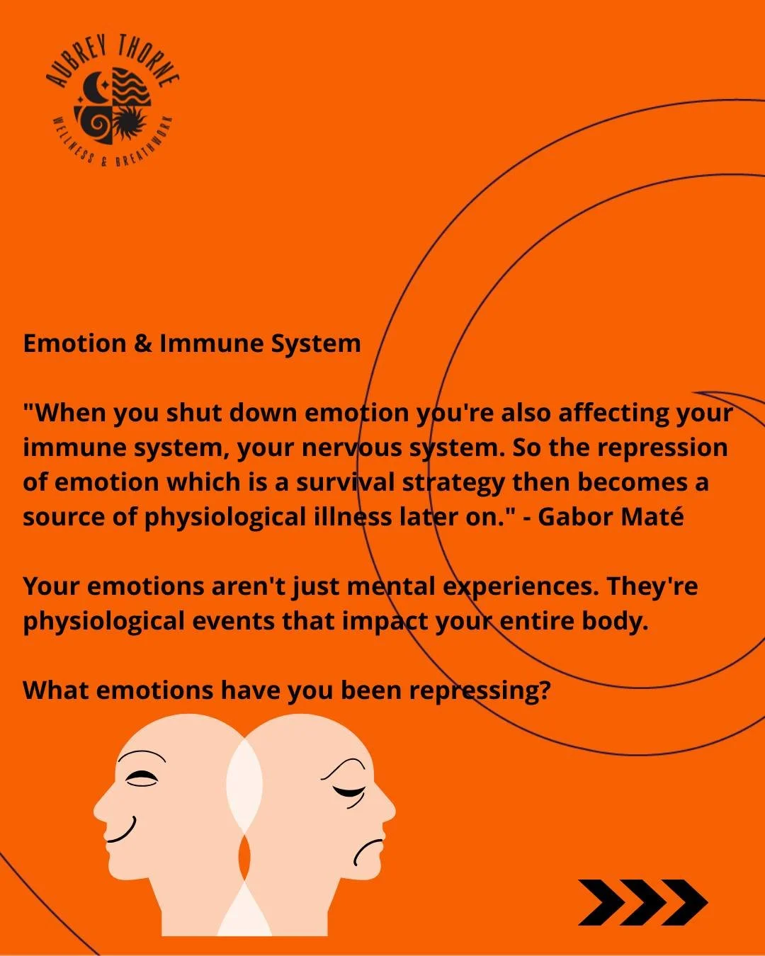 This quote from Gabor Mat&eacute; completely changed how I understand the mind-body connection. When we stuff down emotions for survival, we're literally creating the conditions for illness later. Your body keeps the score.
#emotions #immunesystem #r