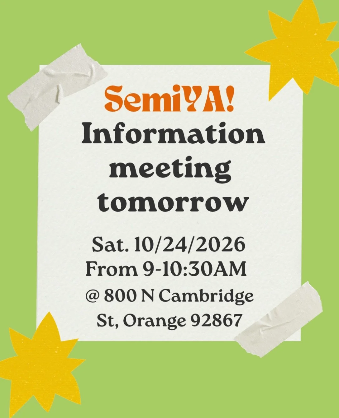 Get your questions answered tomorrow! If you can&rsquo;t make this one, don&rsquo;t fret, there&rsquo;s another in 2 weeks on Nov 7!