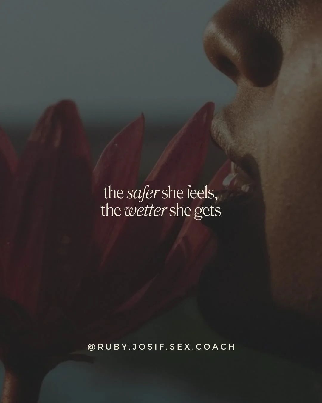 Imagine feeling totally safe and comfortable in your intimate experiences to be your most fully expressed and authentic self. 

Imagine feeling deeply present, comfortable and safe in your body.

Imagine how relaxed you would feel and subsequently, h