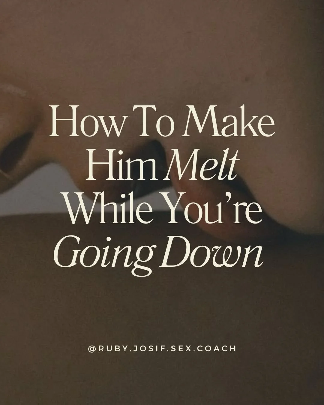 A few of my favourite little tips for going down 😉

Recently one of my girlfriends and I were. Having a catch up and she asked me for some tips, so naturally I pulled out my anatomy props and shared most of these with her. 

She reported back a litt
