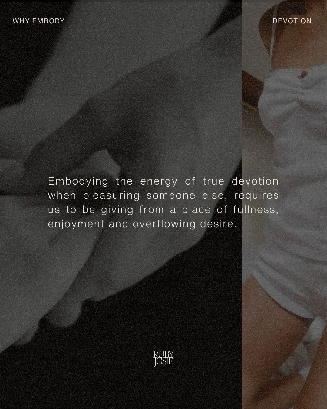 F*replay&hellip;

A 4-week mini-course to master the art of devotional foreplay. 

Learn how to worship every inch of your man in a way that feels extraordinary for you both. 

Leave with a blueprint for life-altering outer-play, along with the embod