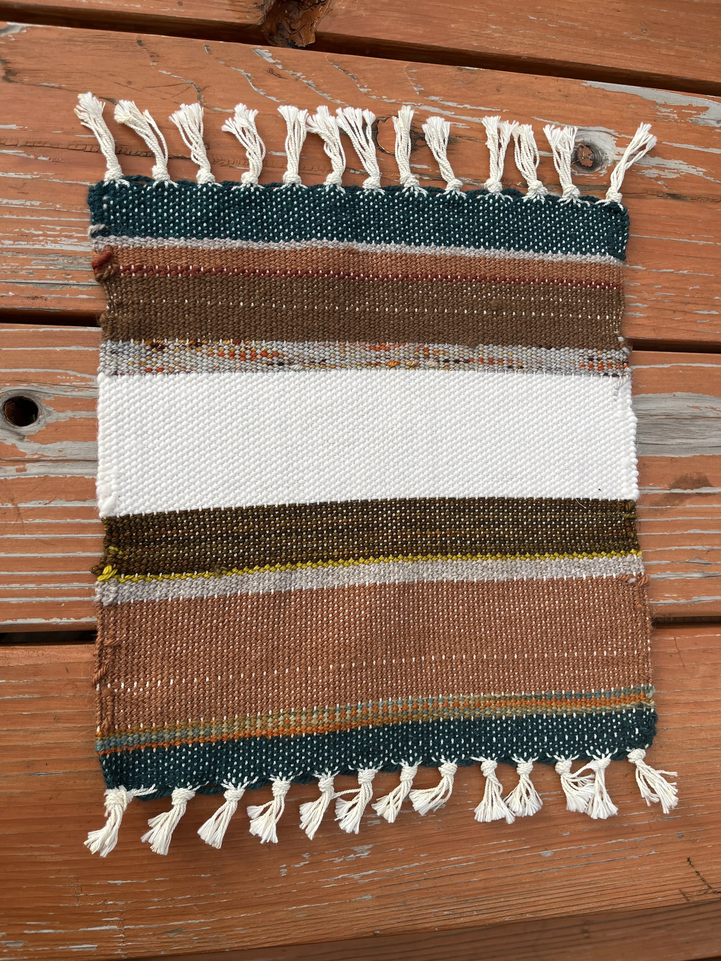 Hand~Woven Altar Cloth:  "The Future is an Open Door"