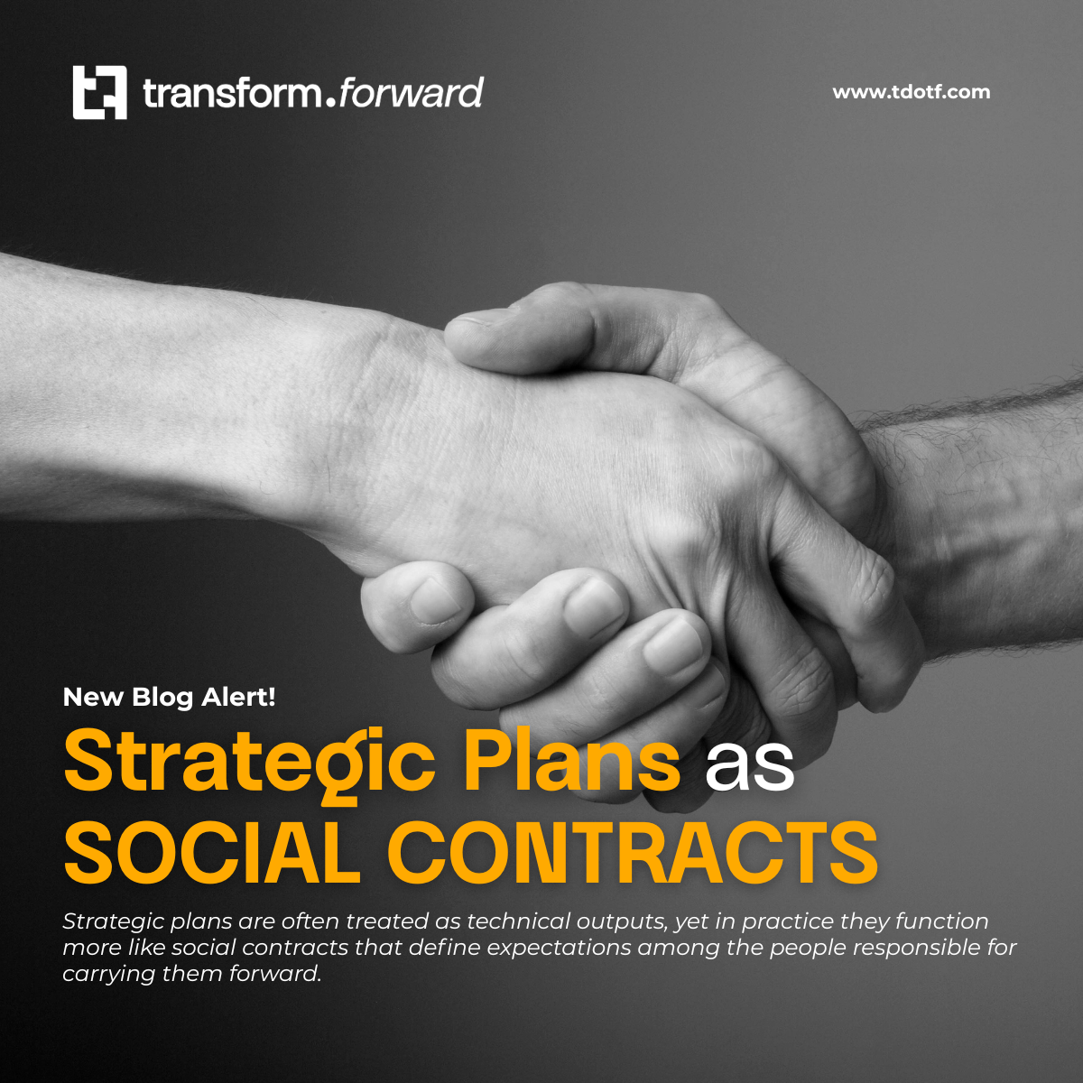 Strategic Plans as Social Contracts
