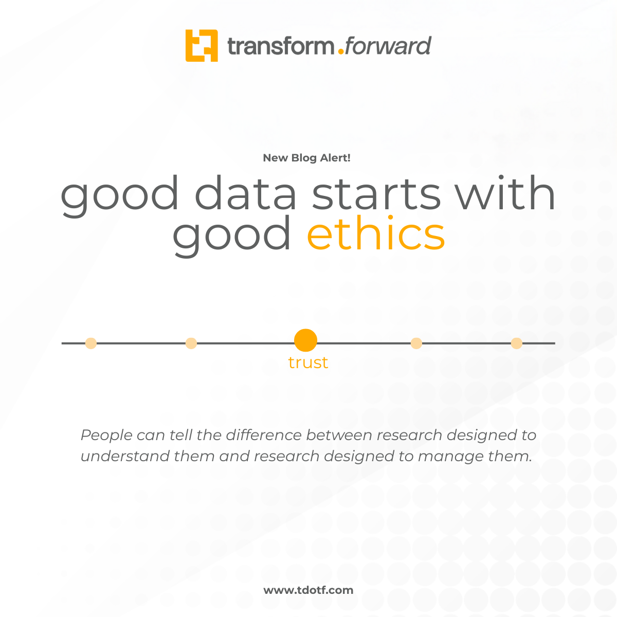 Good Data Starts with Good Ethics