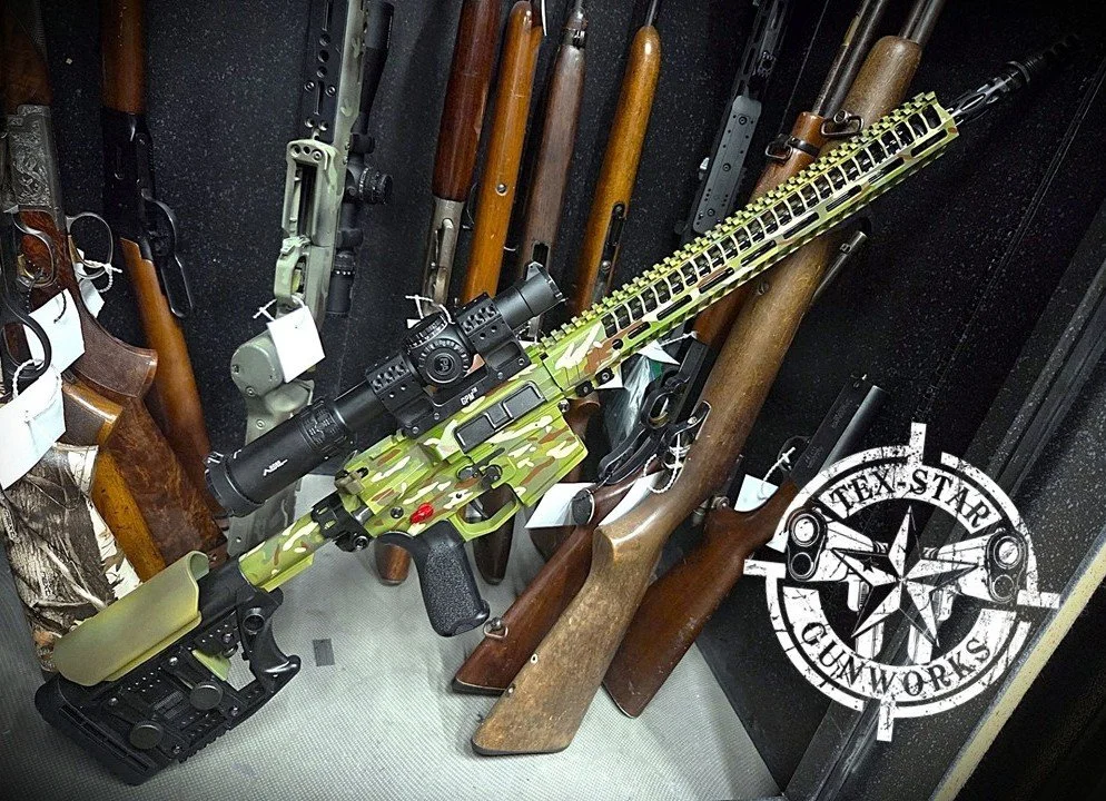 Tex-Star Gunworks in Plano Texas TX. Gunsmith, Cerakote, and Firearm Services.