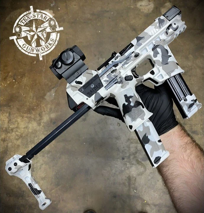 Tex-Star Gunworks in Plano Texas. Gunsmith, Cerakote, and Firearm Services. AR-9.