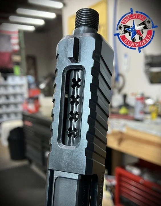 Tex-Star Gunworks in Plano Texas (TX). Gunsmith, cerakote, laser, porting, and firearm services.