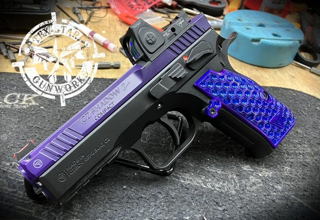 Tex-Star Gunworks in Plano Texas (TX). Gunsmith, cerakote, laser, porting, and firearm services.