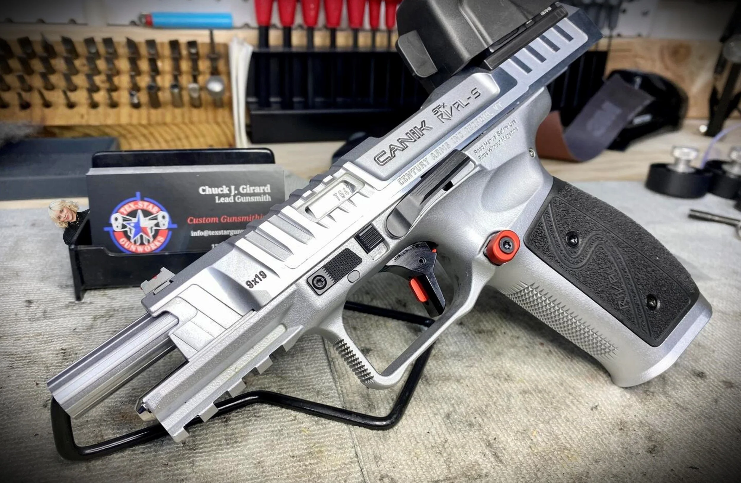 Tex-Star Gunworks in Plano Texas. Cerakote, Gunsmith, and Firearm Services. Handgun.