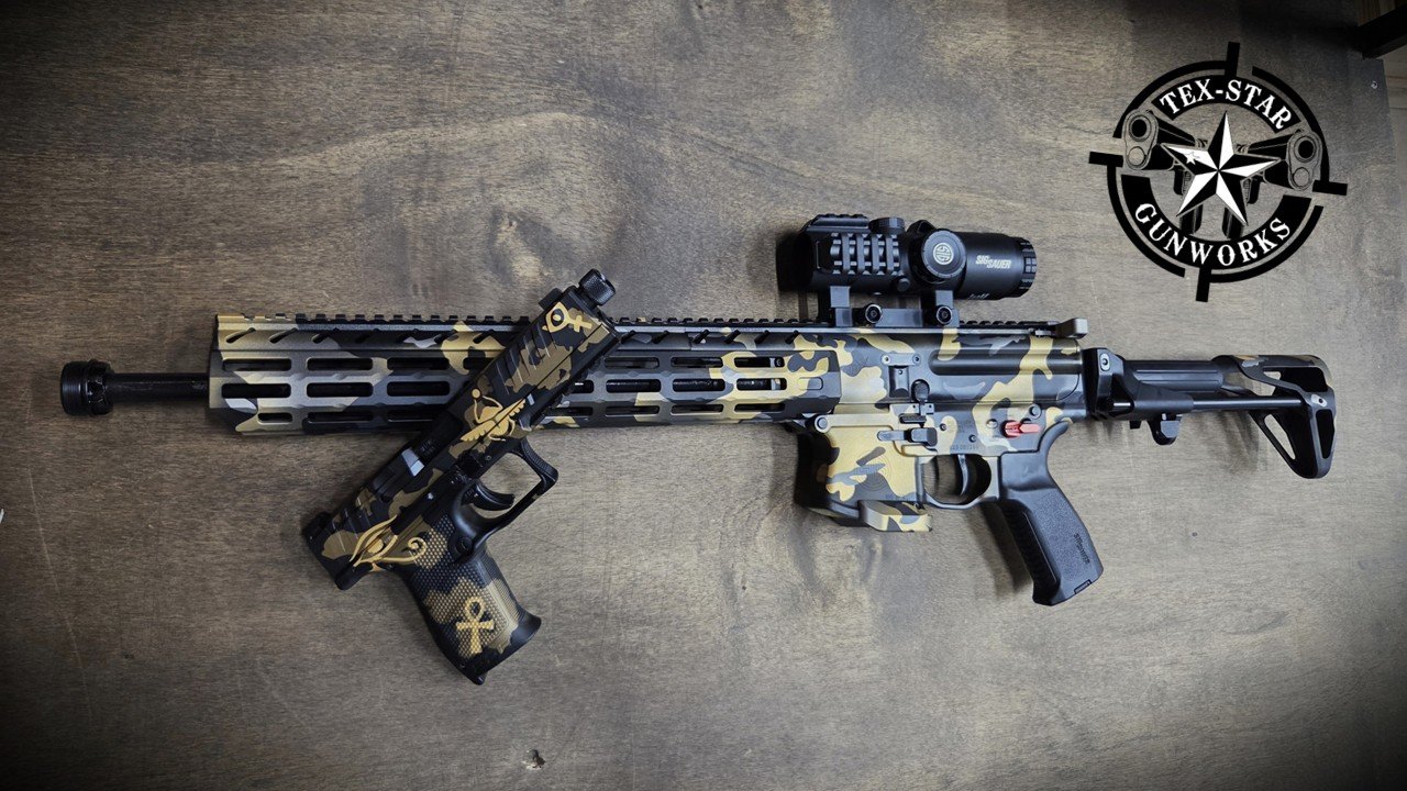Tex-Star Gunworks in Plano TX (Texas). Gunsmith, cerakote, laser, porting, firearm services.
