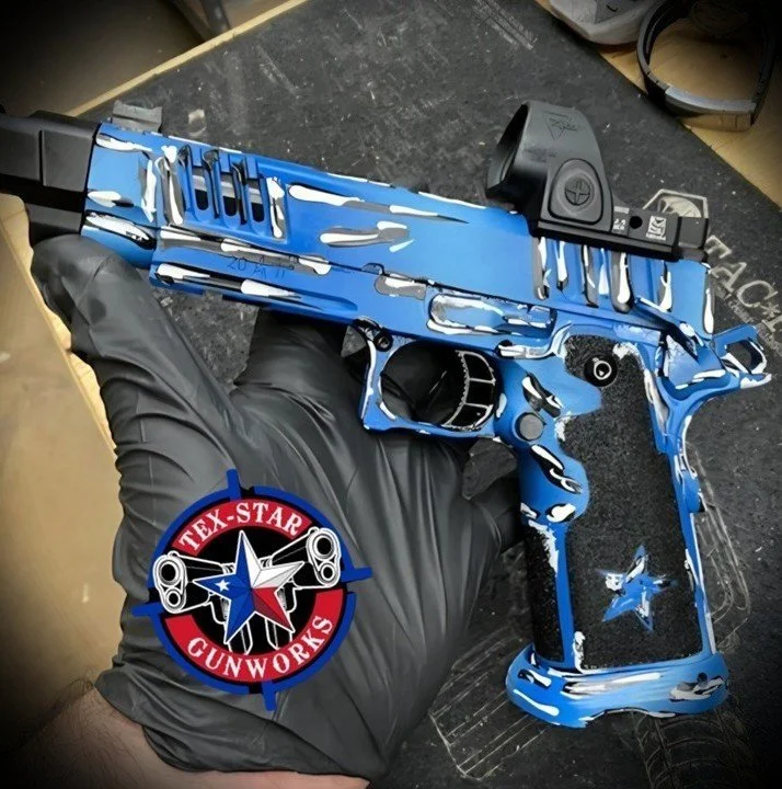Tex-Star Gunworks in Plano Texas (TX). Gunsmith, Cerakote, Firearm, Laser and Engraving Services.