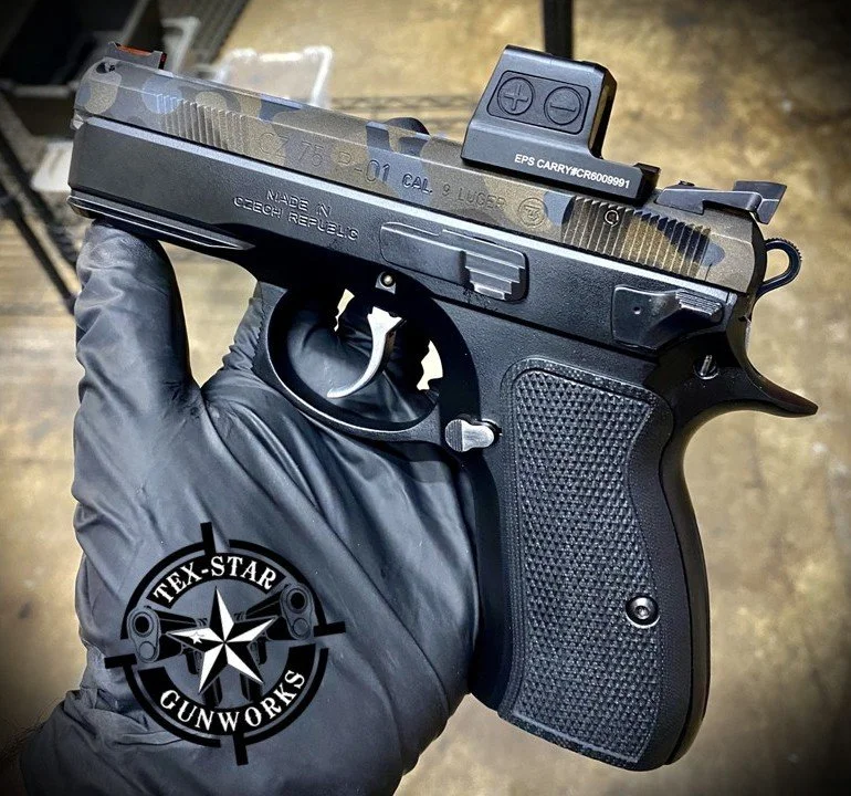 Tex-Star Gunworks in Plano Texas. Gunsmith, Cerakote, and Firearm Services.