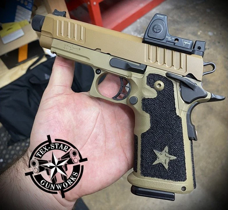 Tex-Star Gunworks in Plano Texas. Gunsmith, Cerakote, and Firearm Services.