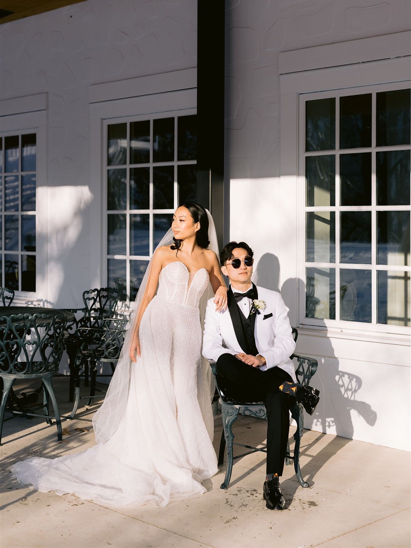 We got some winter weddings this year, and we&rsquo;re hoping for the same luck we had during this one from January&hellip; a fresh layer of snow hit the ground overnight right before the wedding day! ☃️