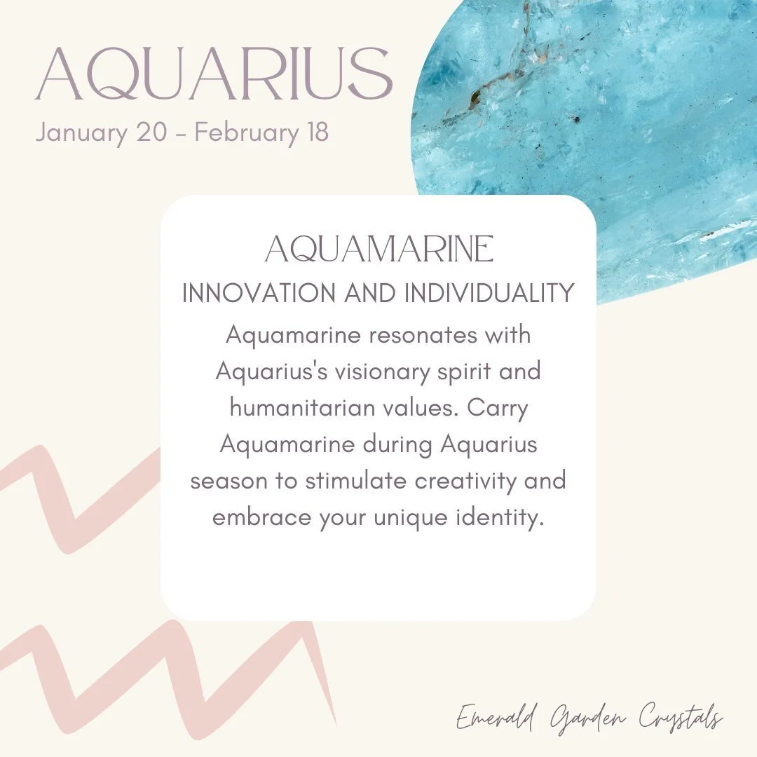 ✨Aquariuses possess a natural inclination towards creativity and originality, making them stand out from the crowd. When paired with the soothing energy of aquamarine, known for its calming and inspiring properties, this combination becomes a powerfu