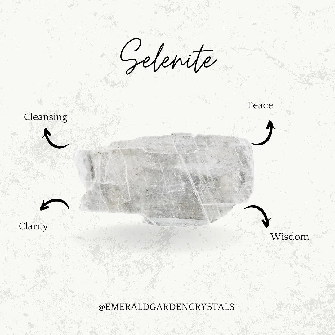 Selenite and Satin Spar.. Are they the same thing? Kind of&hellip; Both selenite and satin spar are a form of gypsum. Selenite is transparent and colorless while satin spar is fibrous with a silky white appearance! Satin spar can also be orange/ peac