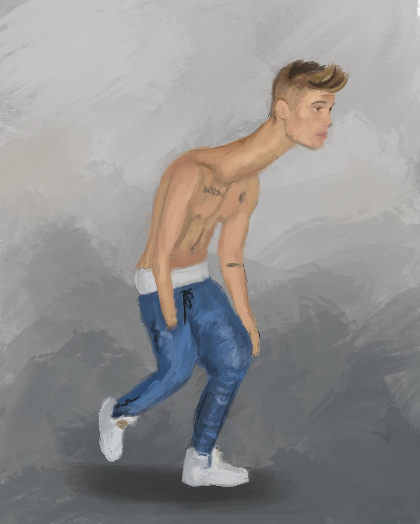 Long neck Bieber 🚶🏼🤳