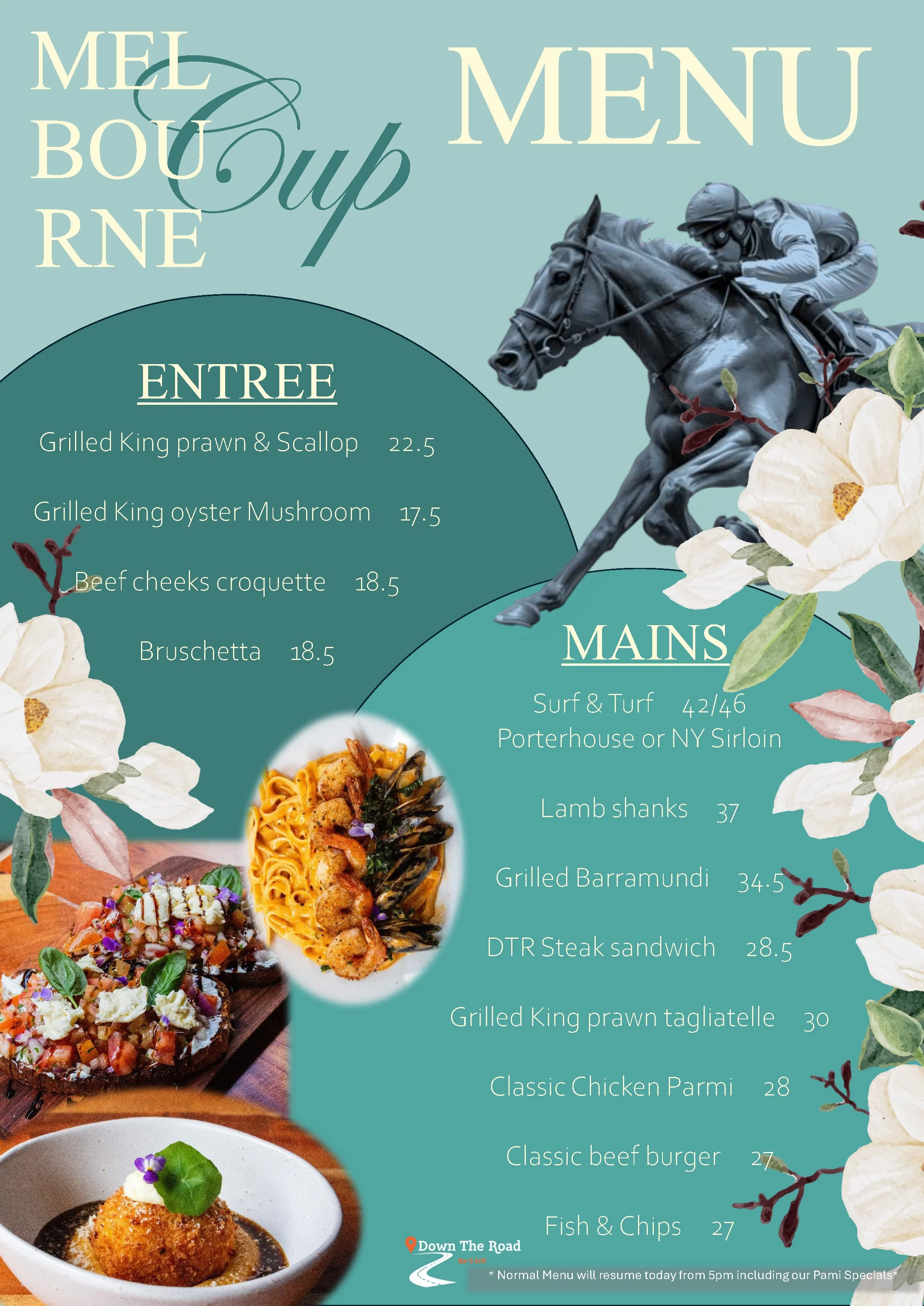 Melbourne Cup — Down The Road Bar and Grill