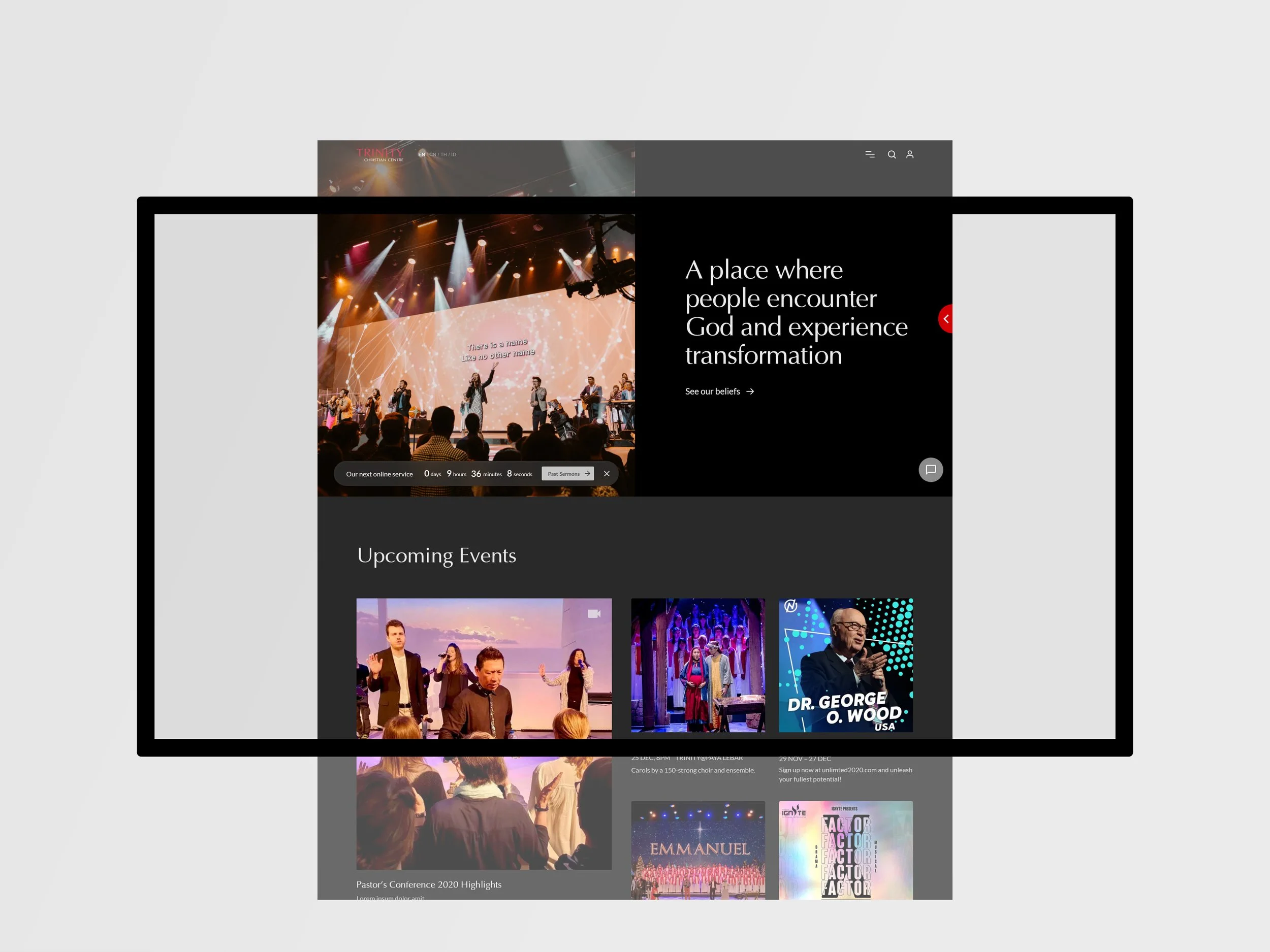 Trinity Christian Centre Web &amp; Mobile Design
