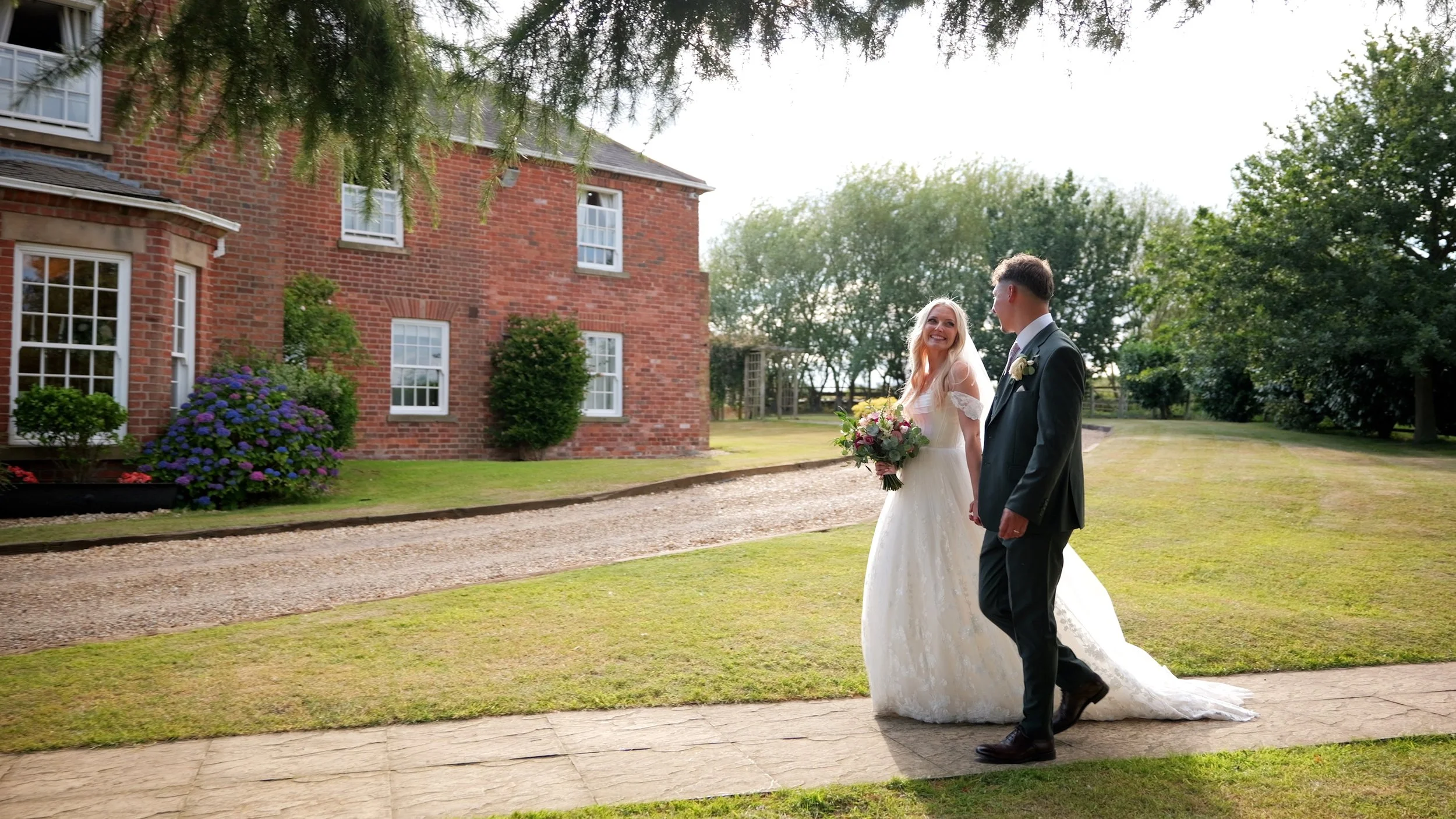 Shayne and Jake who were married at Swancar Farm & Country House wedding venue in Nottinghamshire