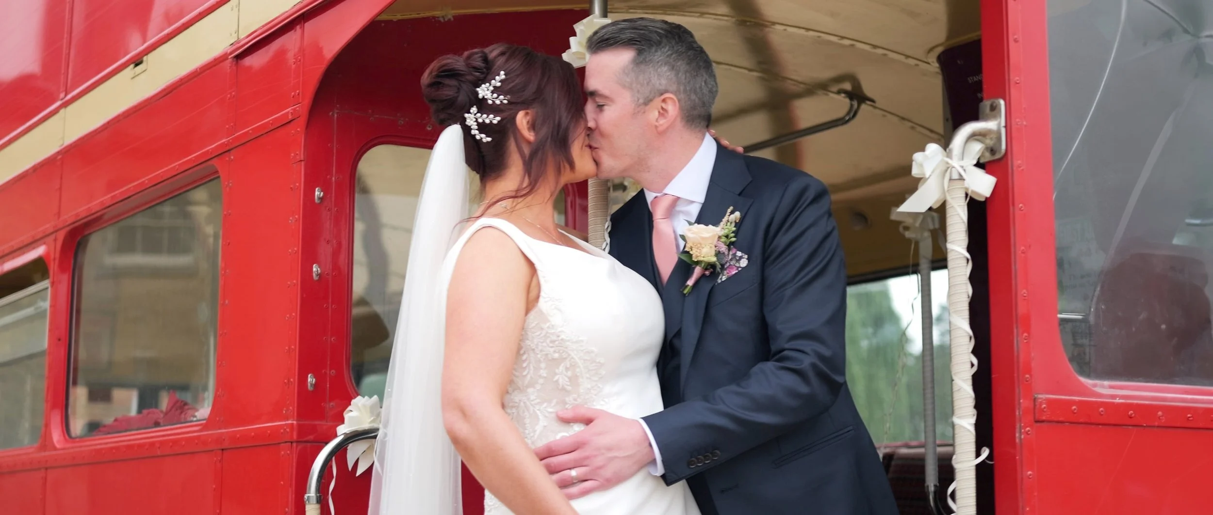 Andrea and Kevin, a couple who got married at Stubton Hall wedding venue in Nottinghamshire
